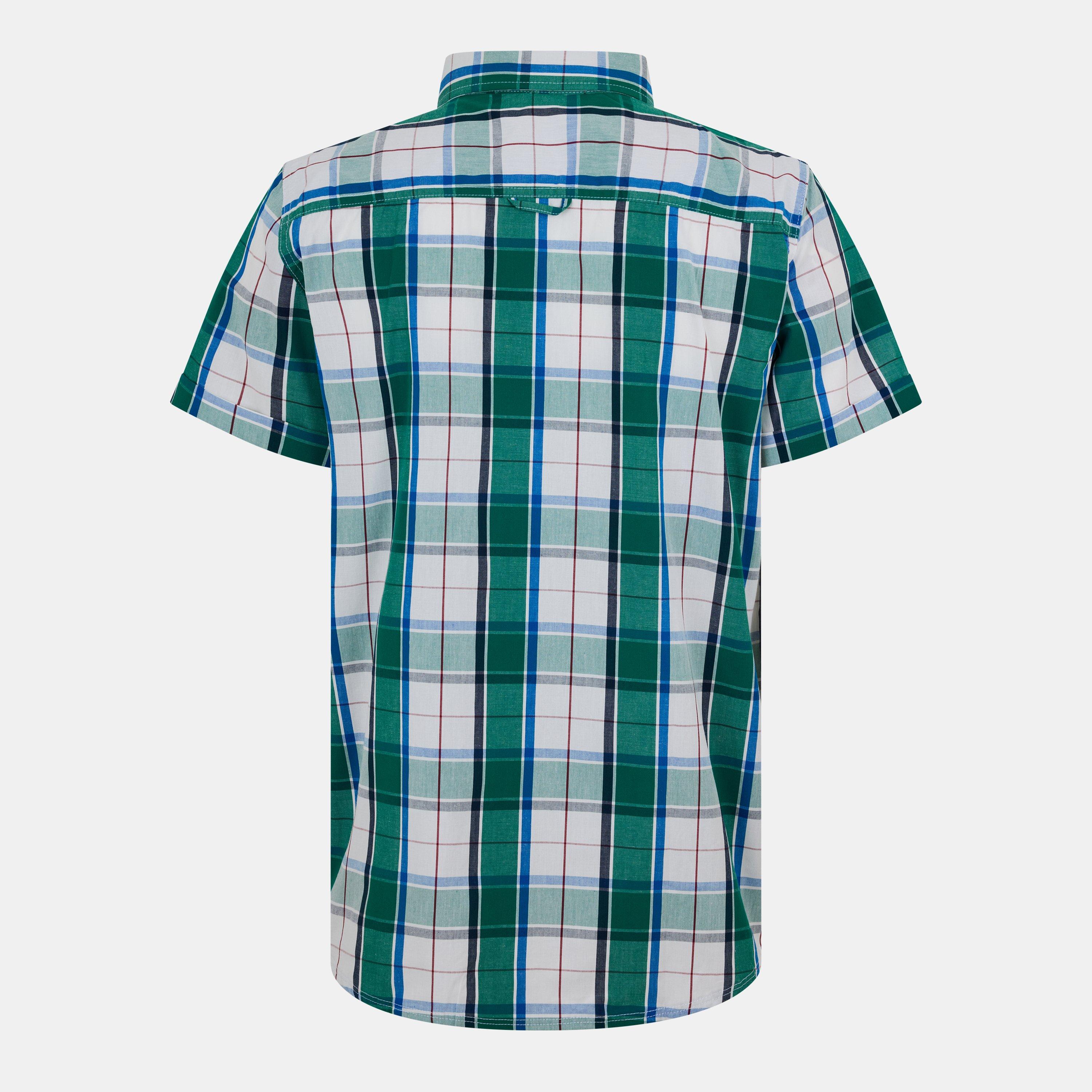 Grønt flueben - Bench - Short-Sleeve Patterned Shirt - 2