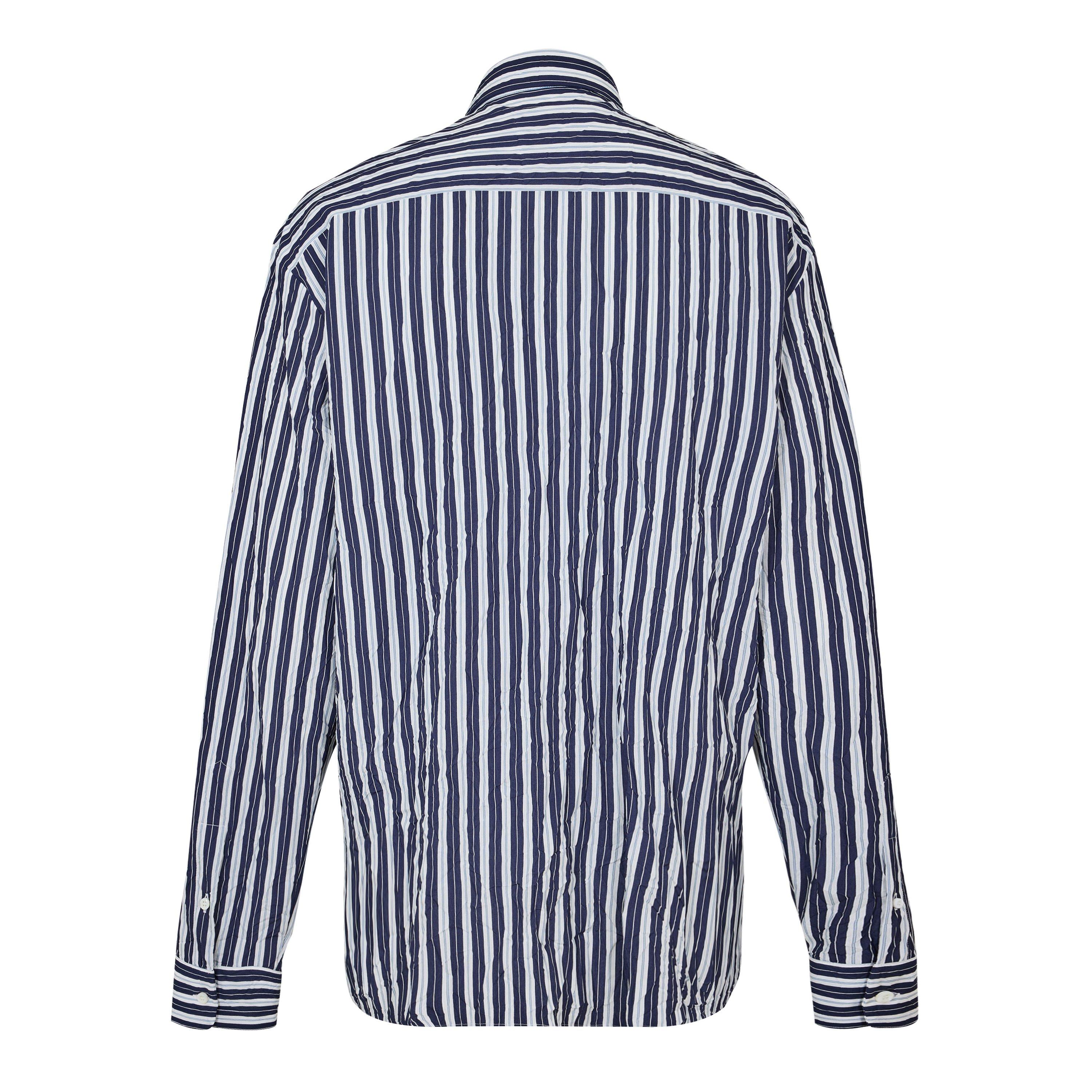 Blue/White - DSquared2 - DSQ Crinkle Shirt Sn62 - 2