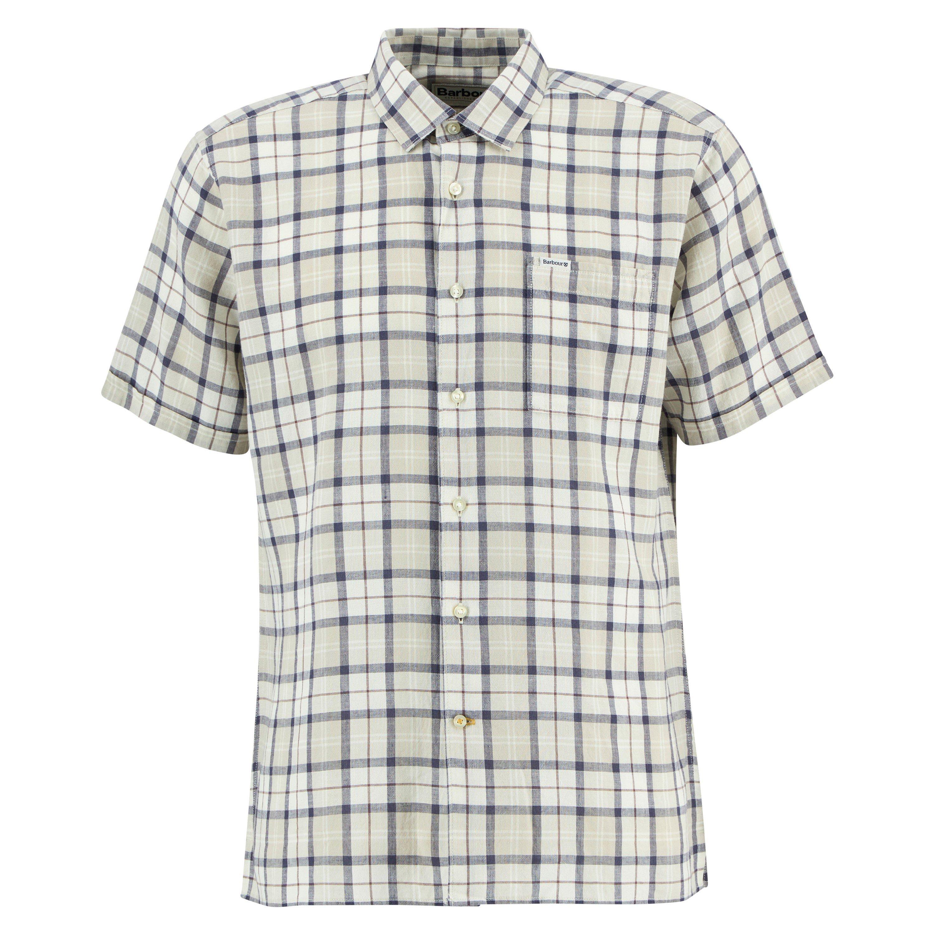 Barbour Men's Oban M Tartan Patterned Short Sleeve Shirt - M