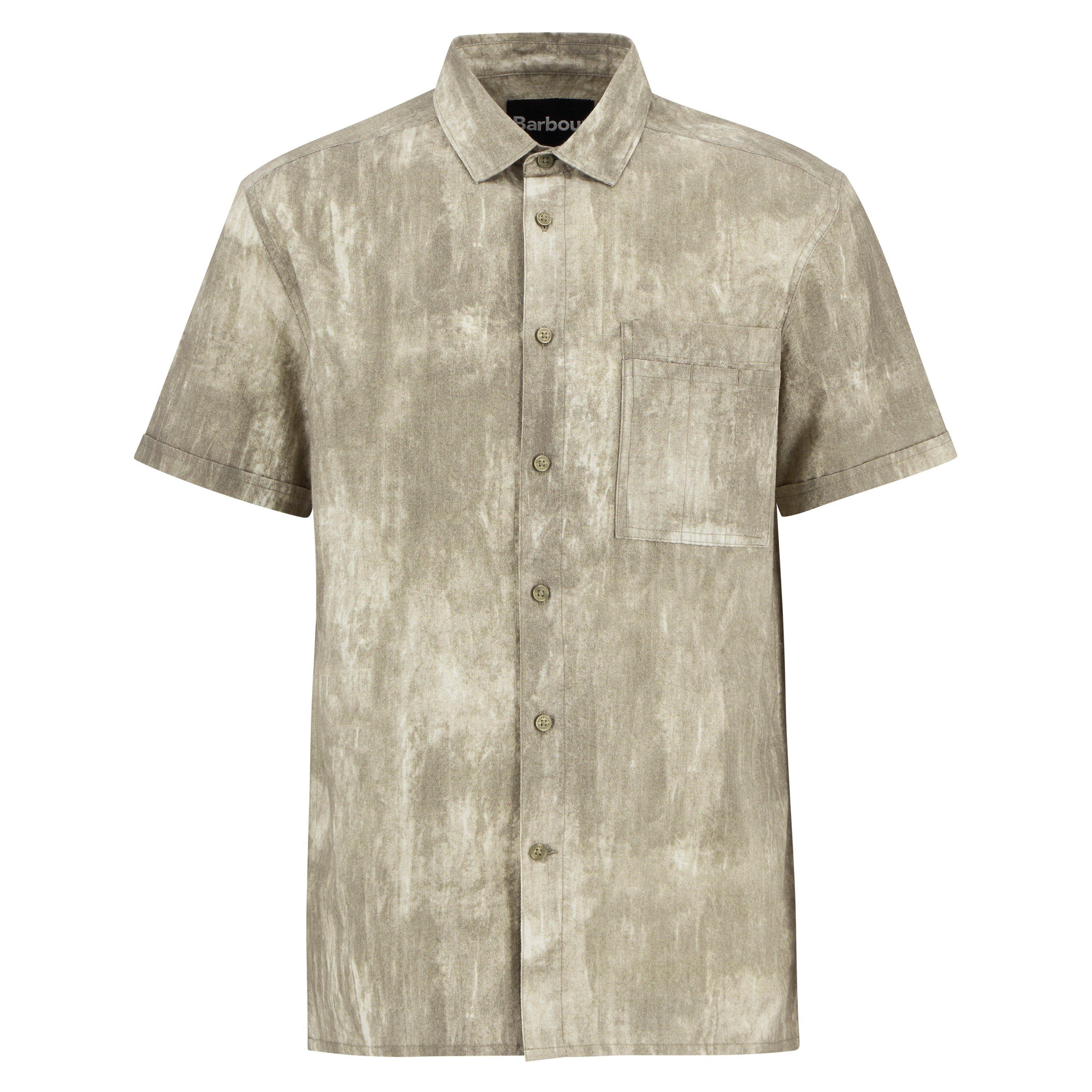 Grey Olive - Barbour - Mens Ross Short Sleeve Shirt - 1