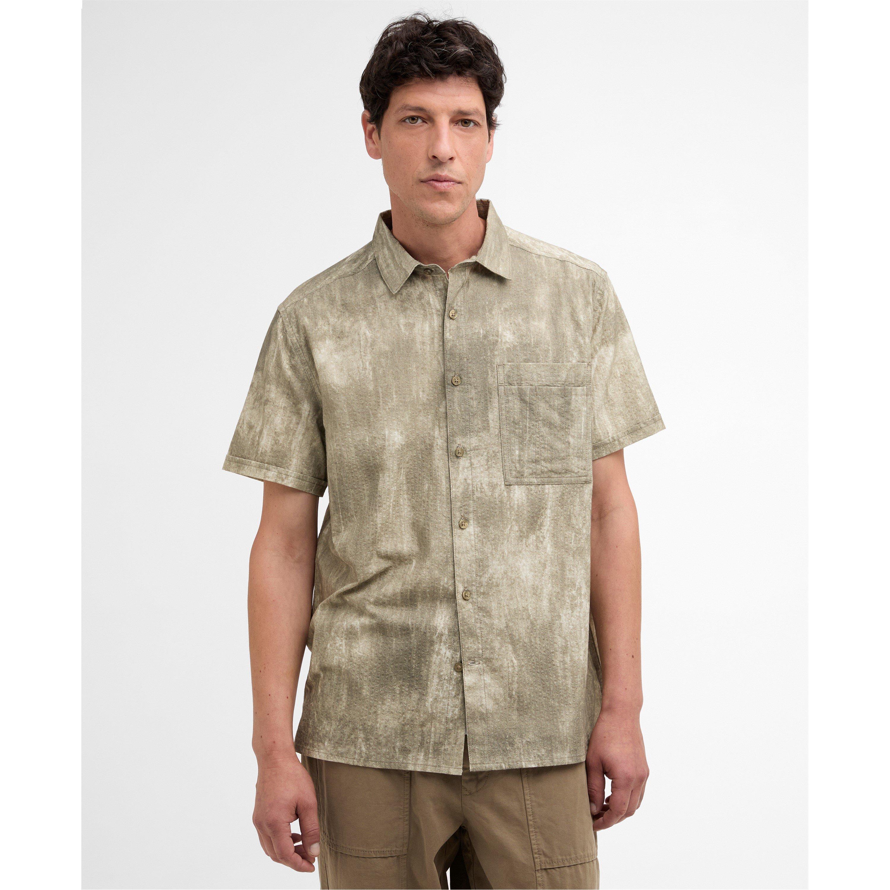 Grey Olive - Barbour - Mens Ross Short Sleeve Shirt - 2