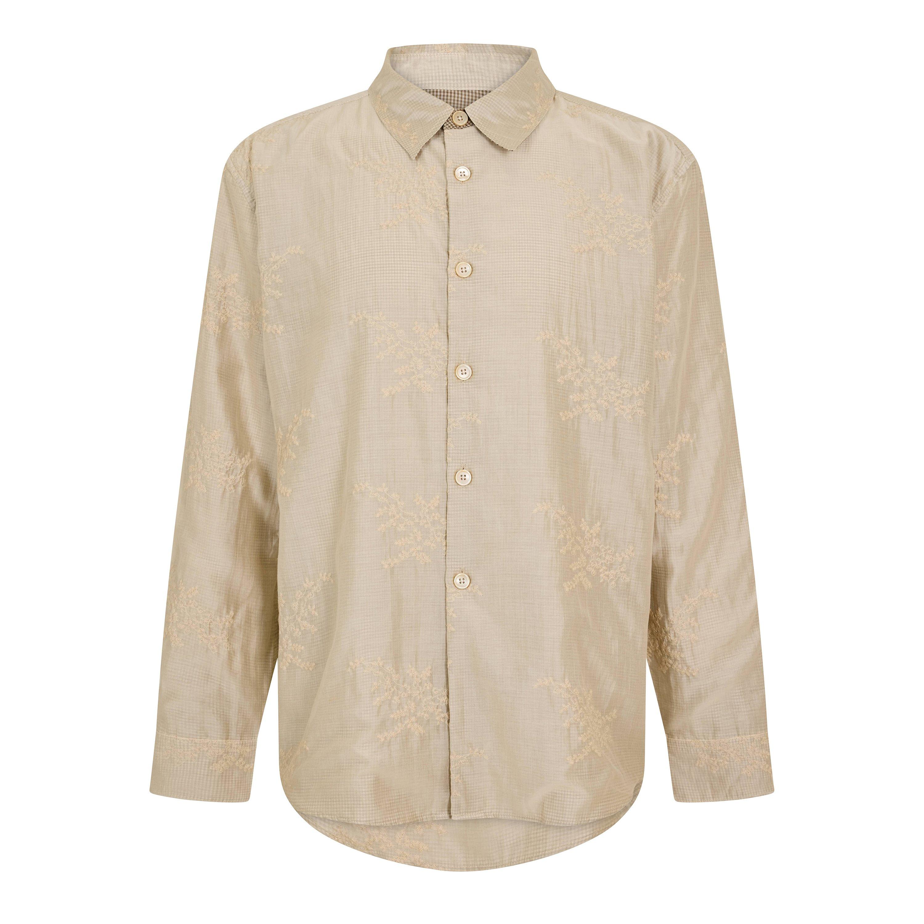 Our Legacy Men's Long Sleeve Patterned Shirt - Champagne - Large