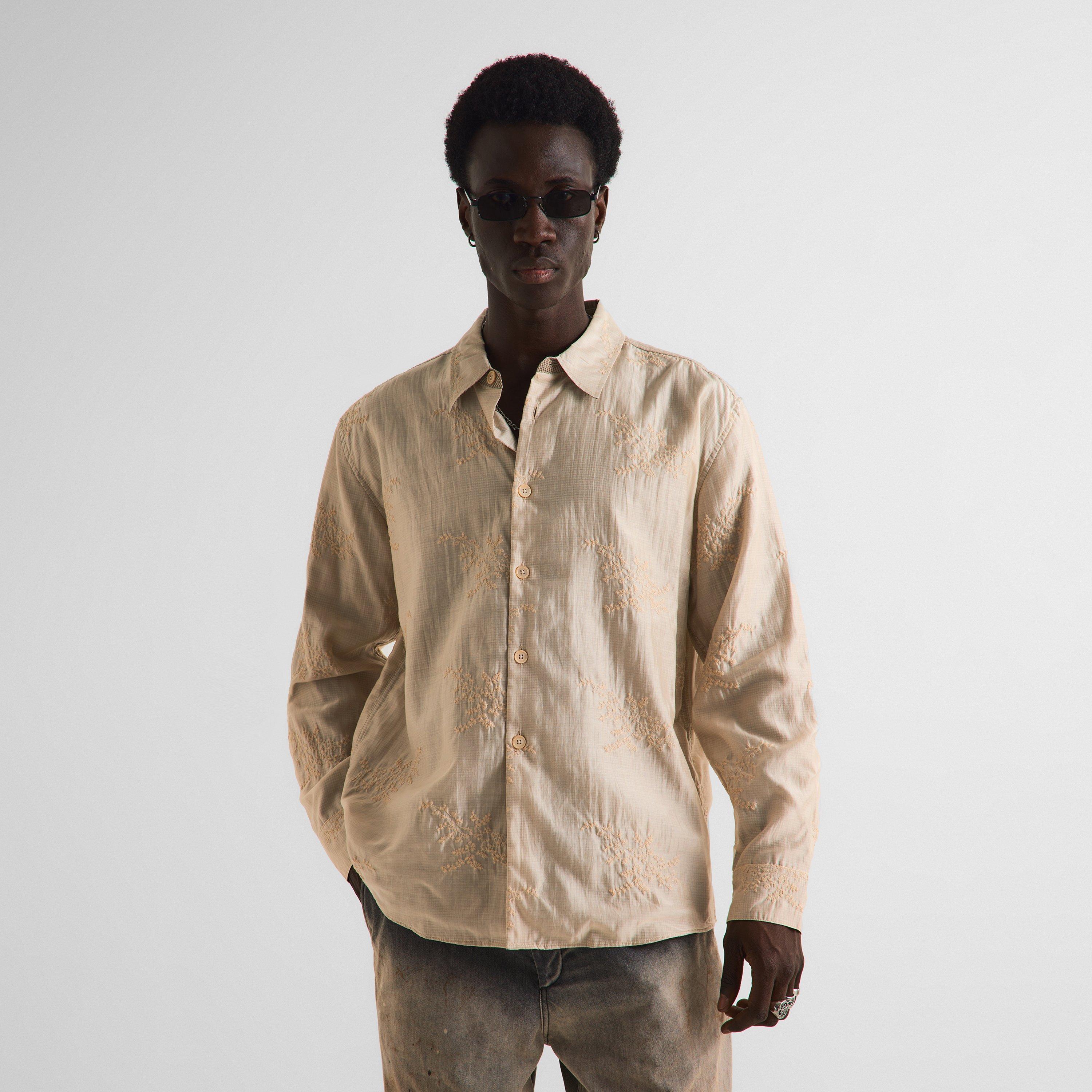 Champagne - Our Legacy - Men's Long Sleeve Patterned Shirt - 3