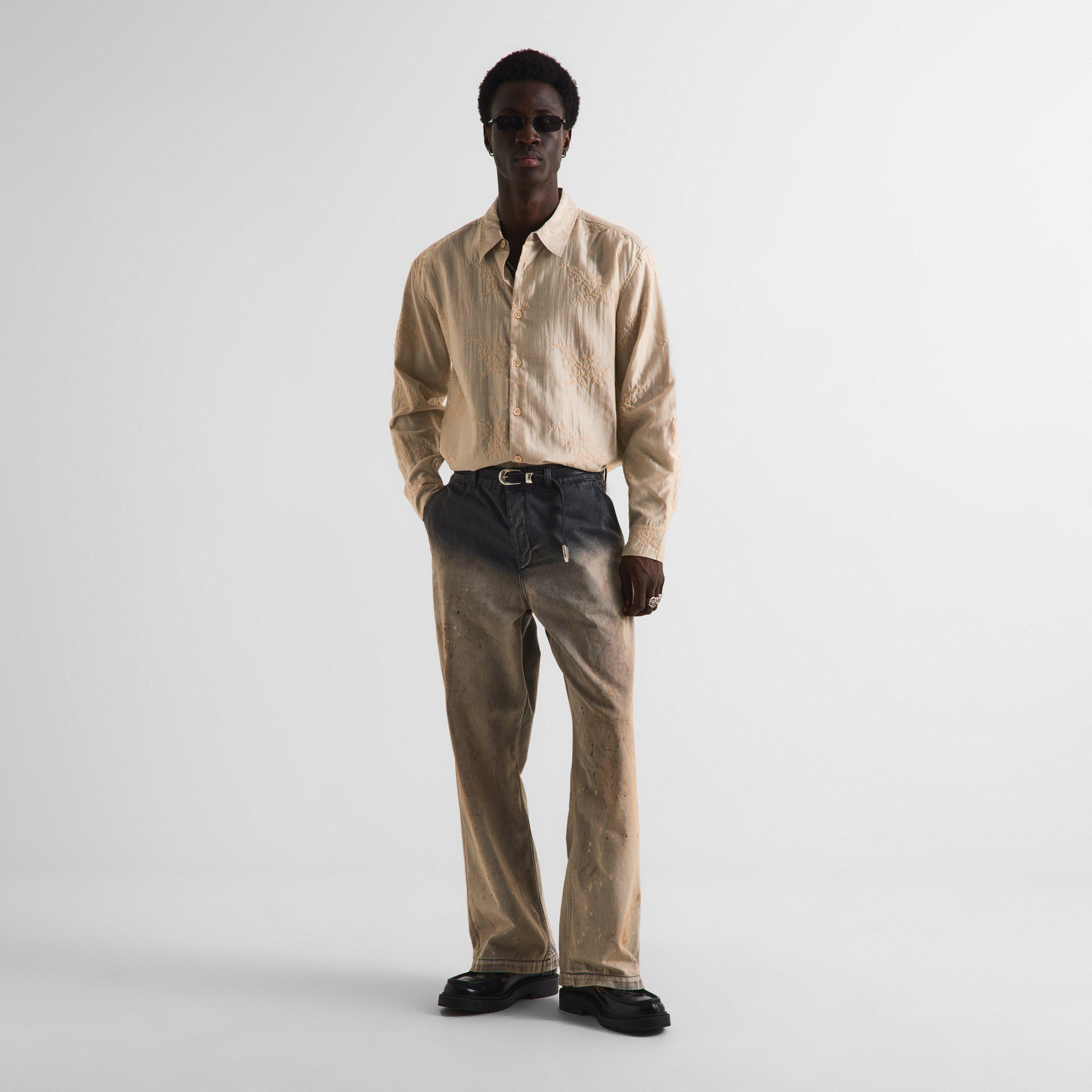 Champagne - Our Legacy - Men's Long Sleeve Patterned Shirt - 6