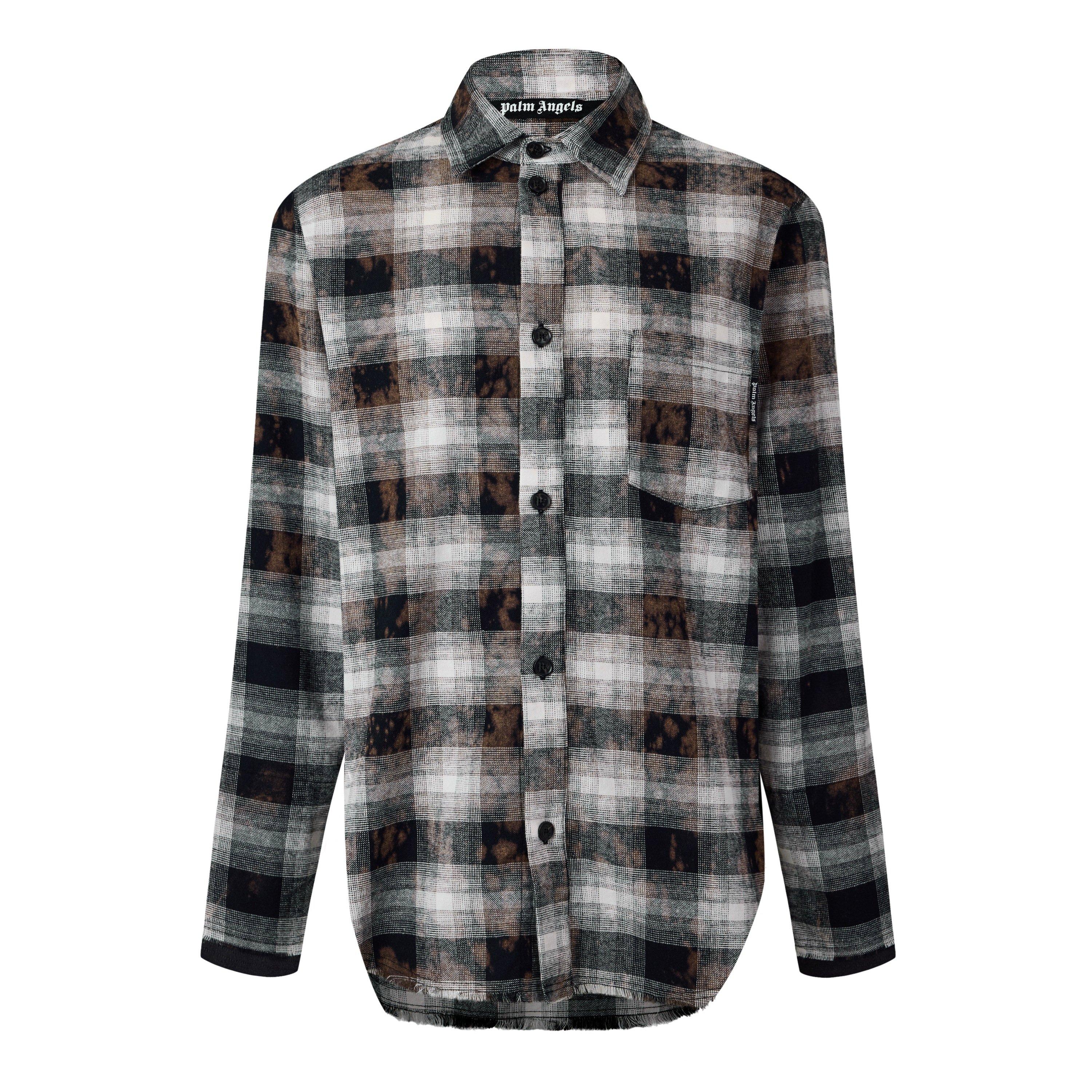 Black/White - Palm Angels - Palm Check Shirt Sn61 - 1