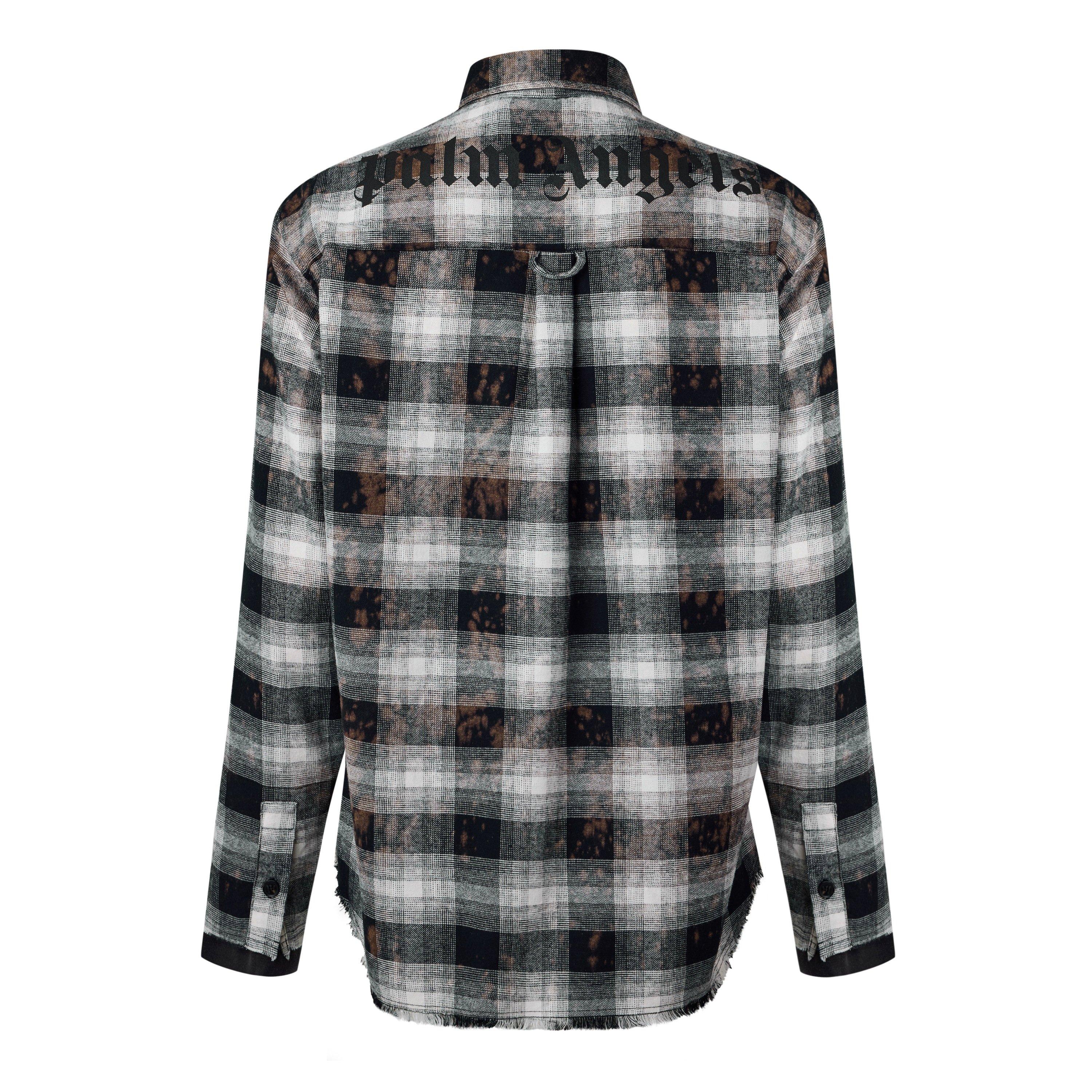 Black/White - Palm Angels - Palm Check Shirt Sn61 - 2