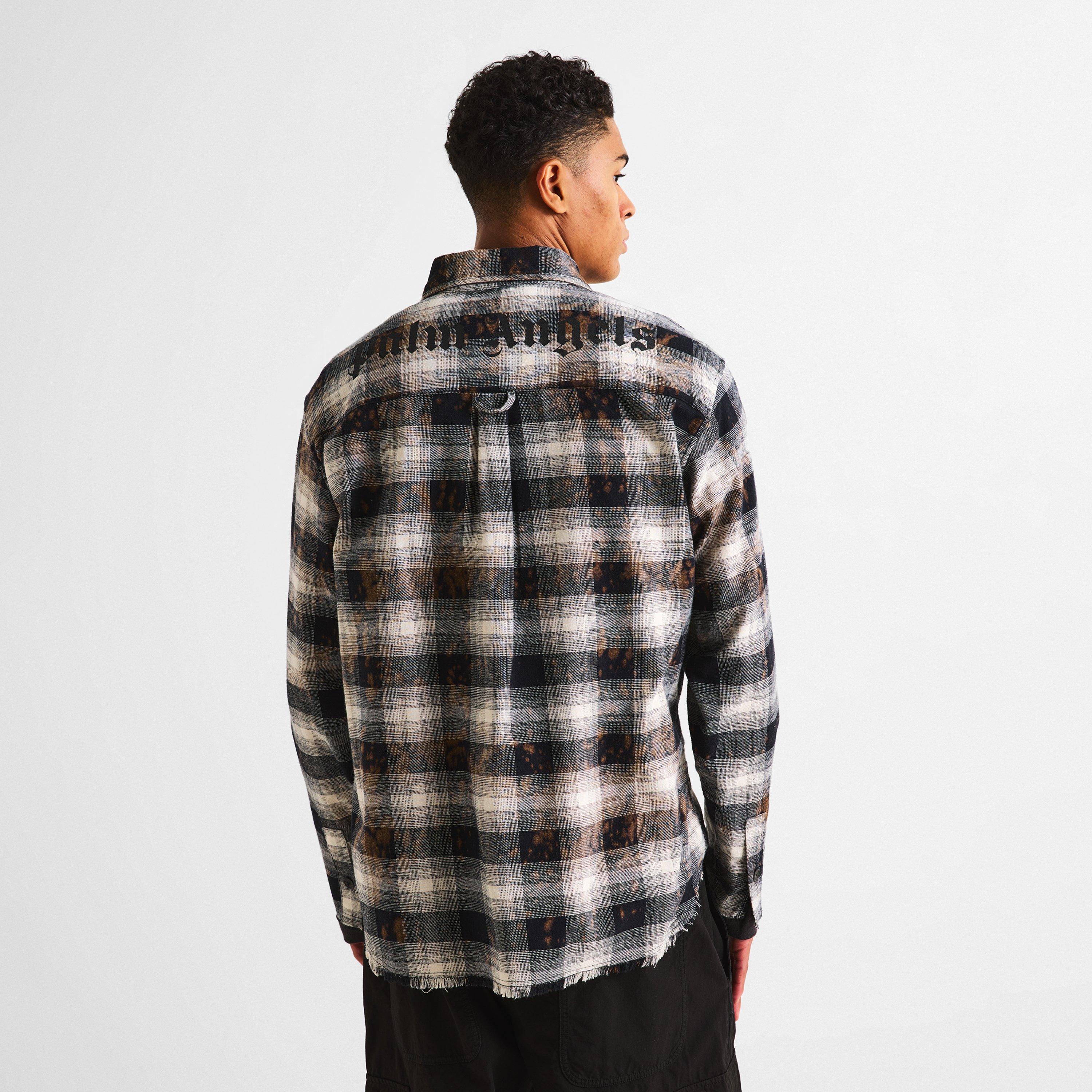 Black/White - Palm Angels - Palm Check Shirt Sn61 - 4