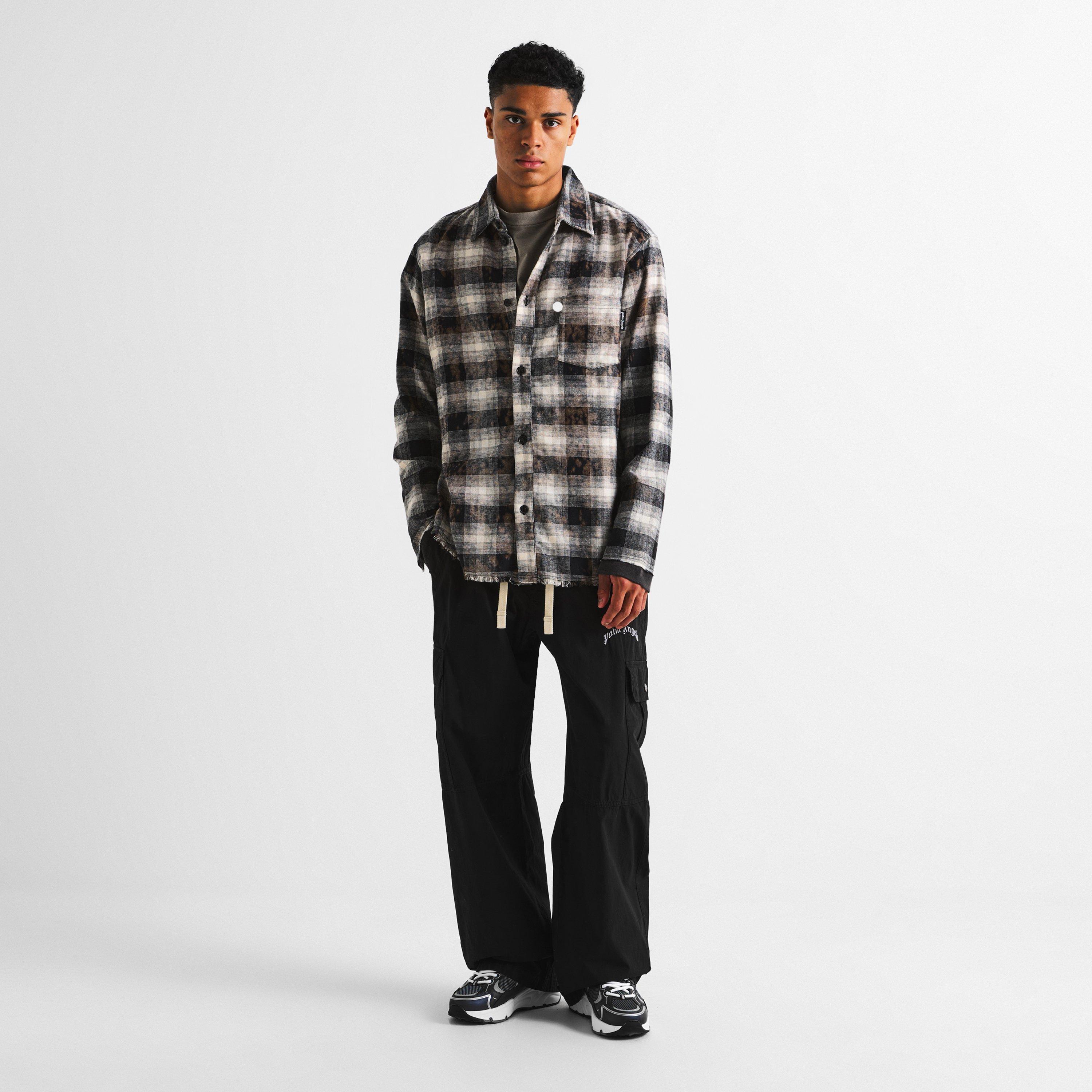 Black/White - Palm Angels - Palm Check Shirt Sn61 - 6