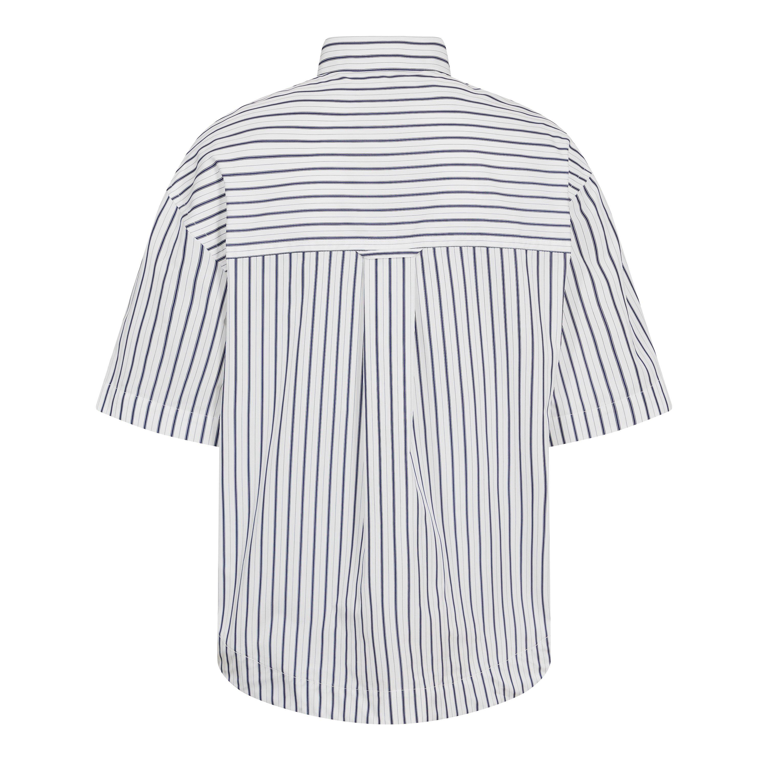 White/Navy - Ami Paris - Ami SS Pkt ADC Shirt Sn62 - 2
