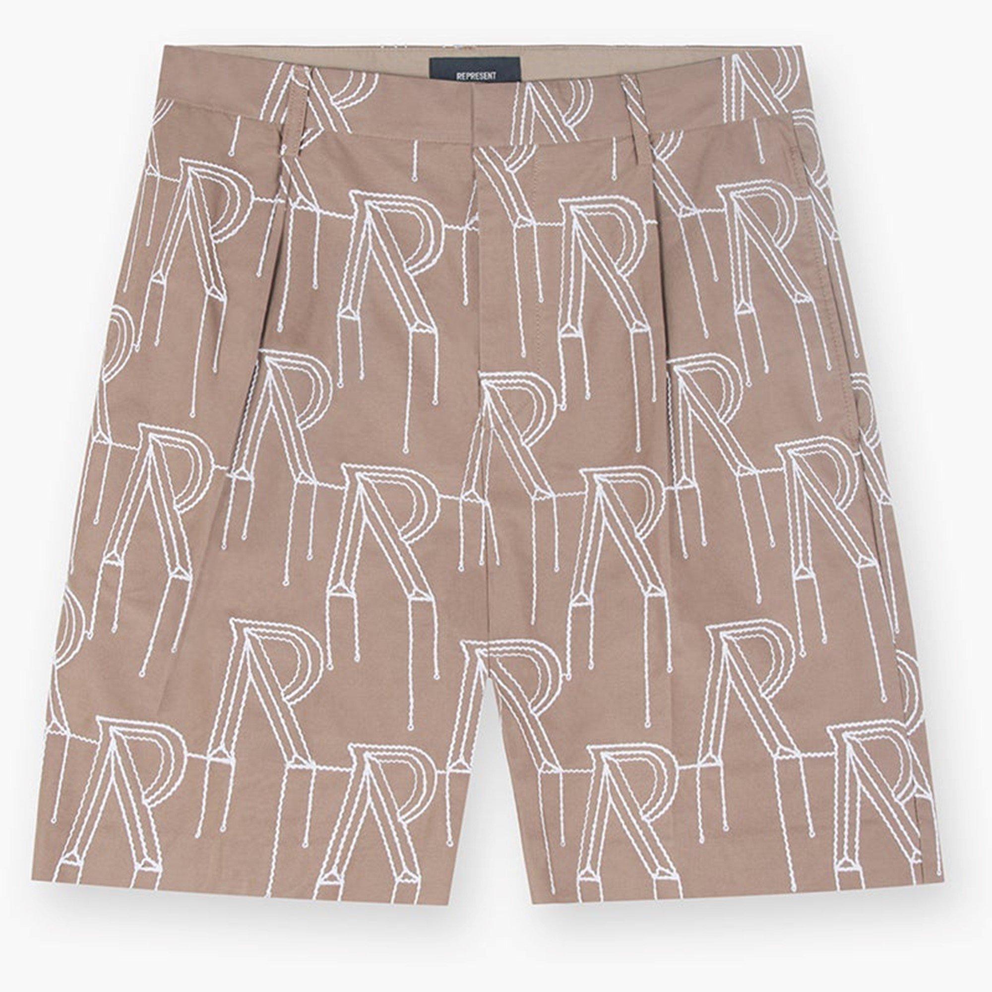 Washed Taupe - Represent - Men's Tailored Fit Tailored Shorts