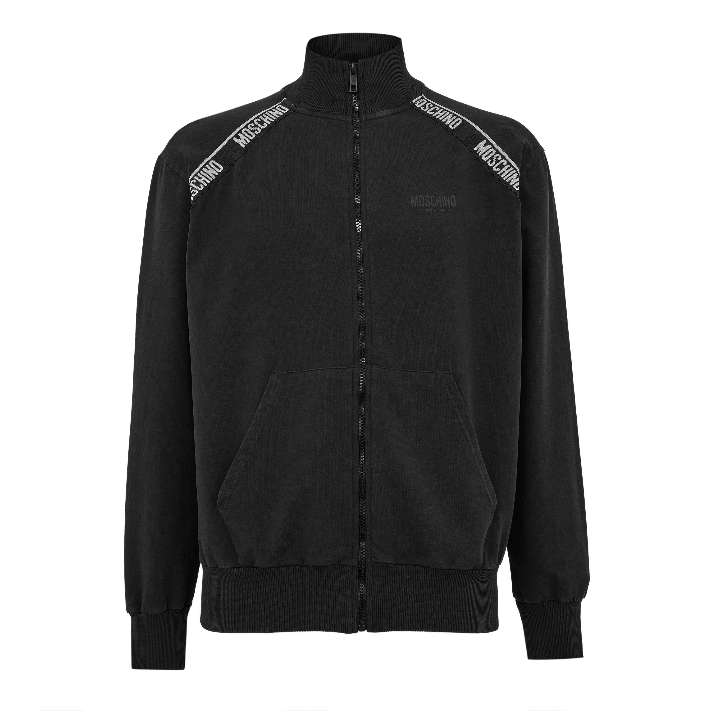Moschino Men's Full Zip Fleece - Black - XL