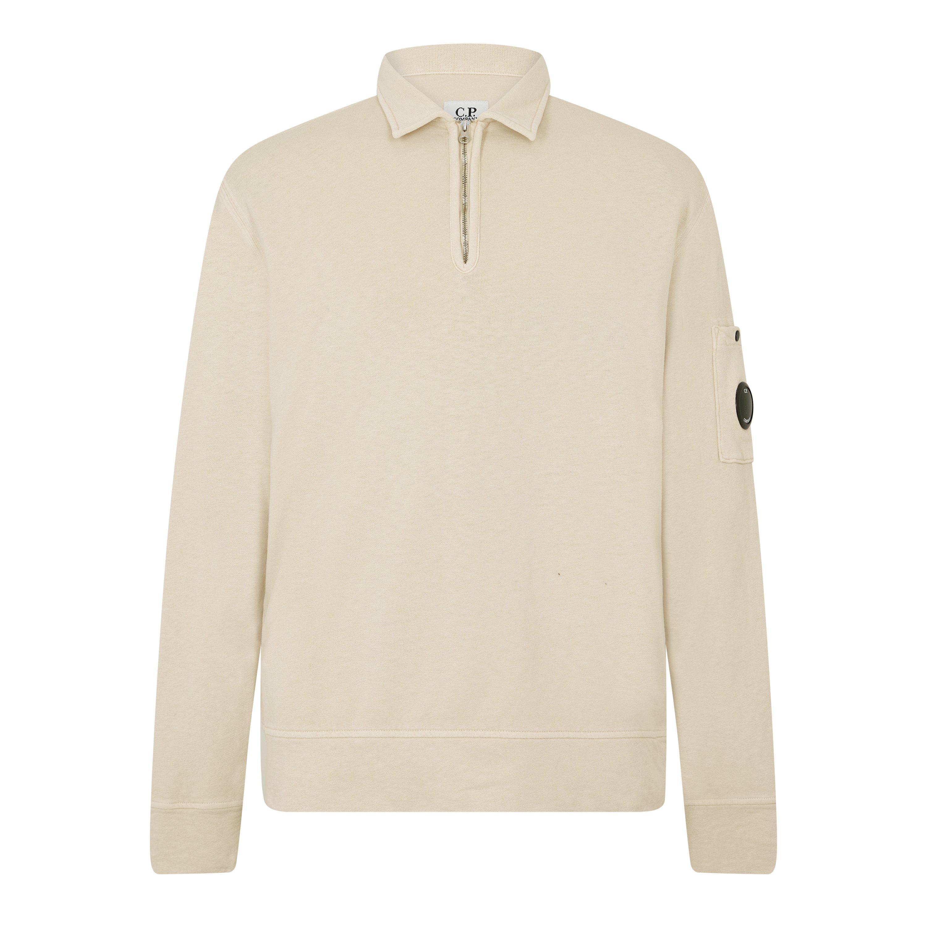 Cp Company Men's Quarter Zip Fleece - Frozen Dew 114 - 2XL (54)