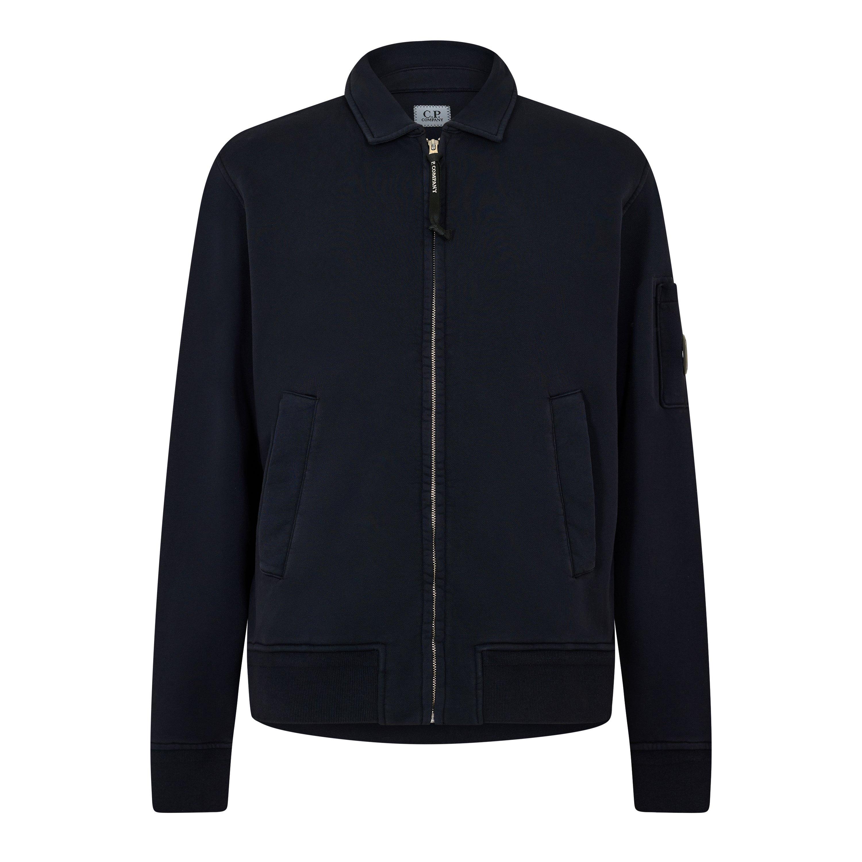 Cp Company Men's Full Zip Fleece - Ttl Eclipse 888 - XL (52)