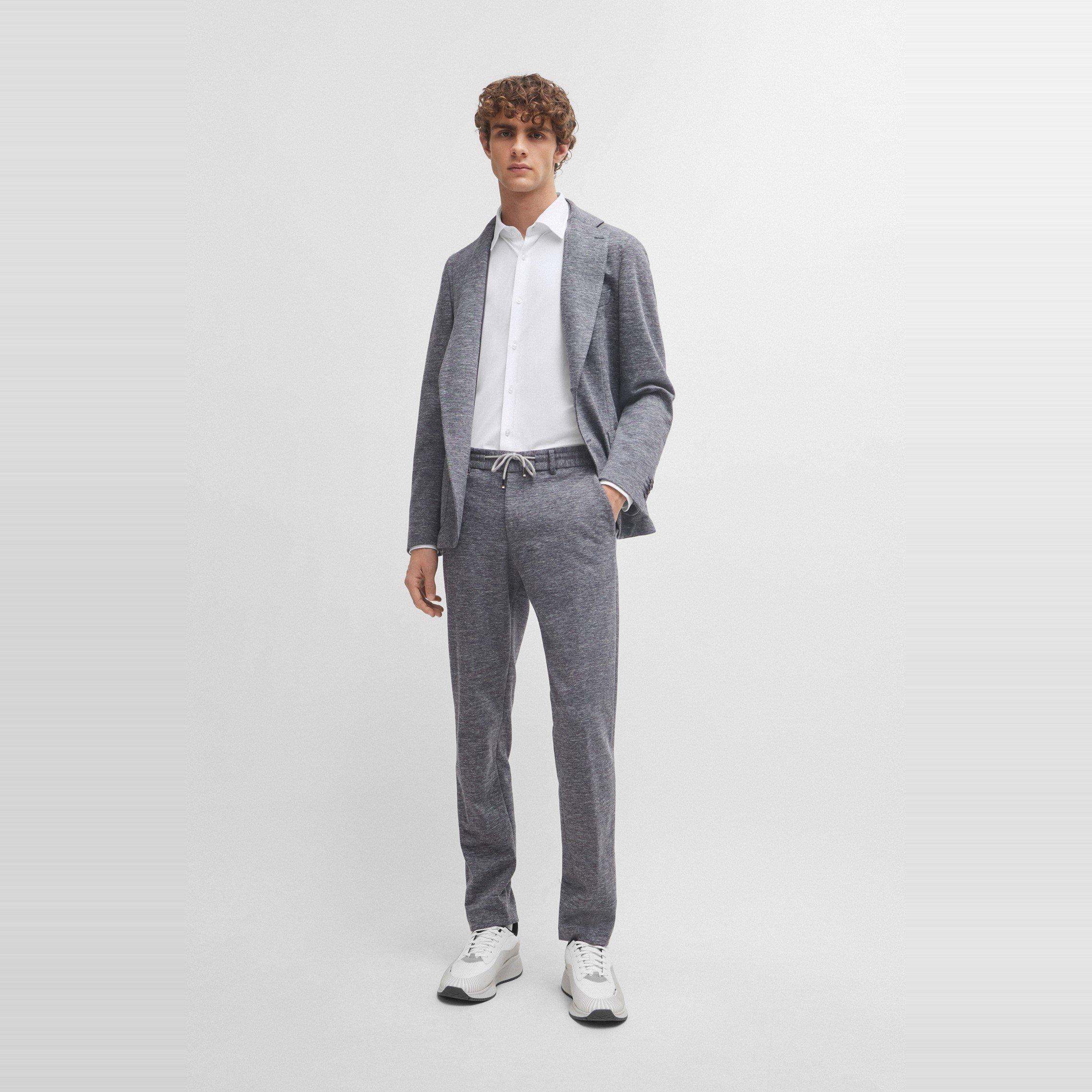 White - Boss - Men's P Hank Kent Long Sleeve Oxford Shirt - 6