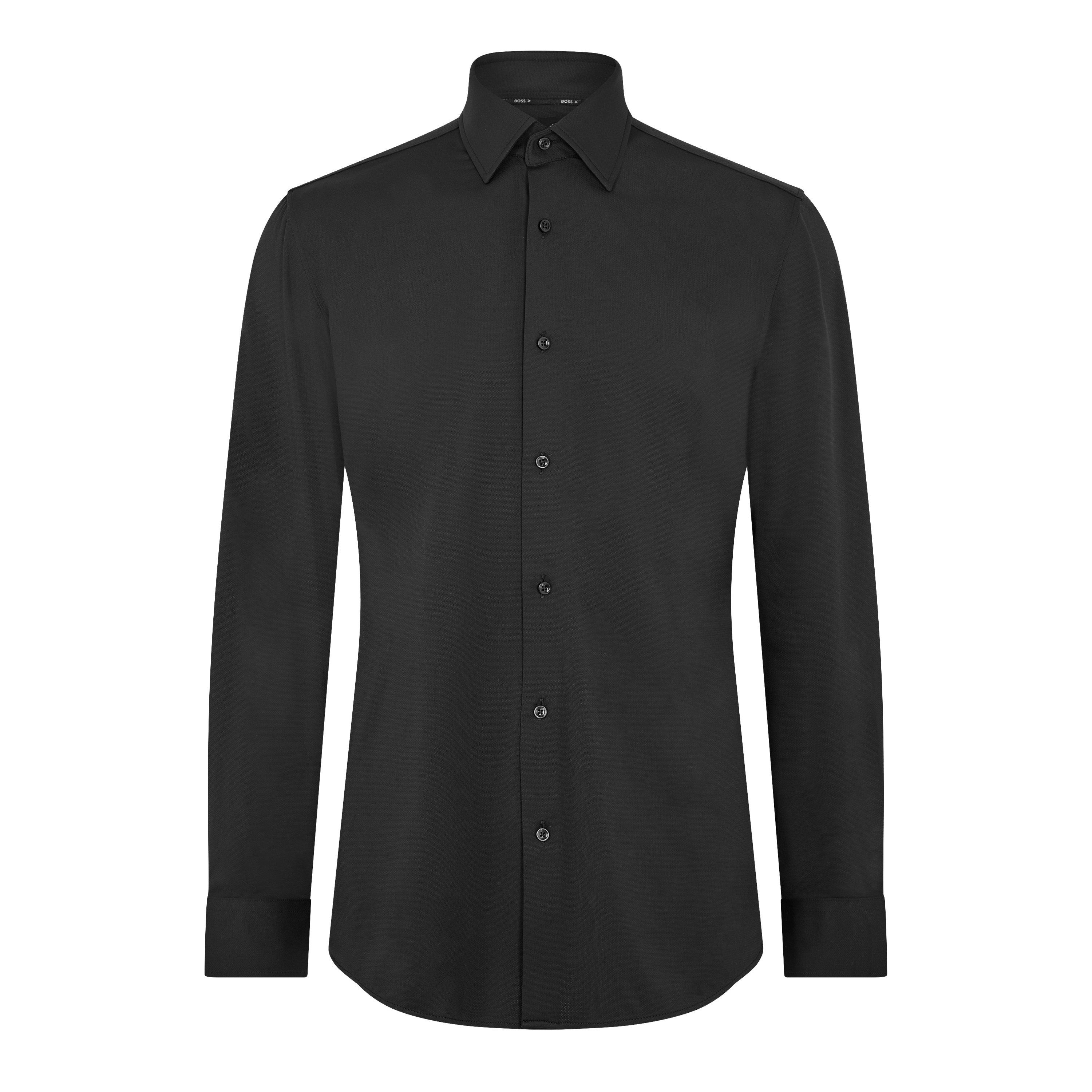 Boss Men's P Hank Kent Long Sleeve Oxford Shirt - Black - 2XL