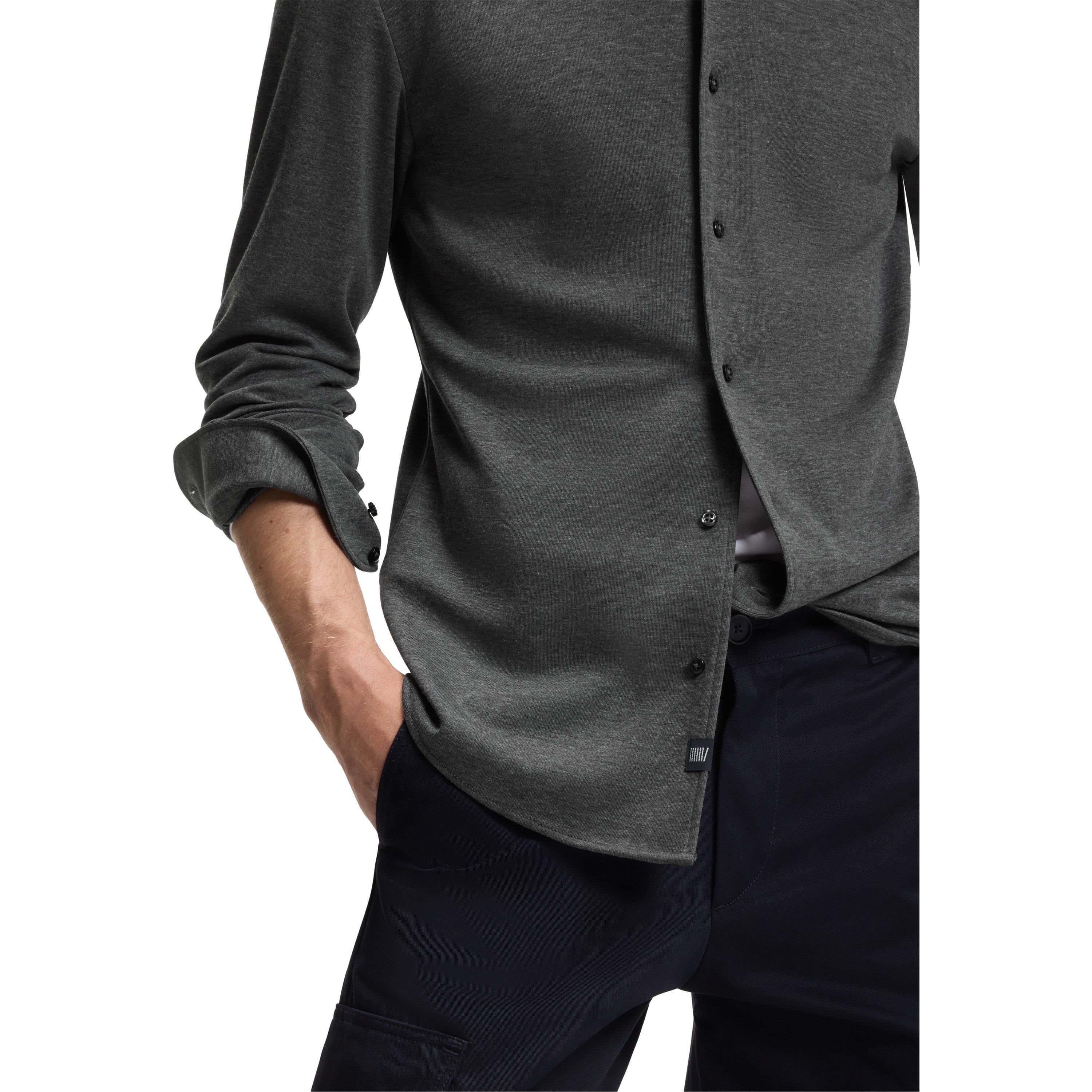 Grey 030 - Boss - Men's HBB Rudy Double Breasted Shirt - 4