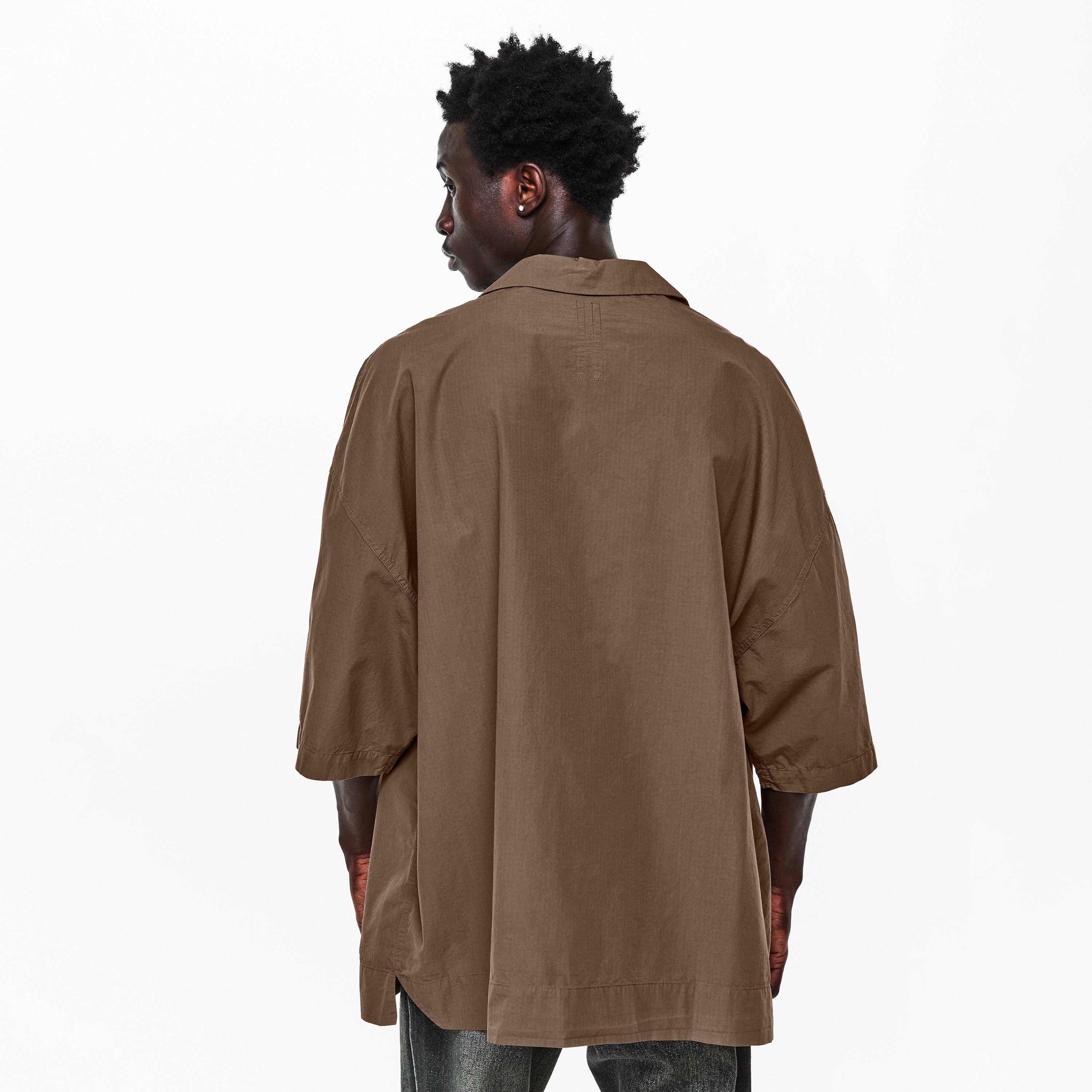 Dust - Rick Owens Drkshdw - Men's Short Sleeve Plain Shirt - 4