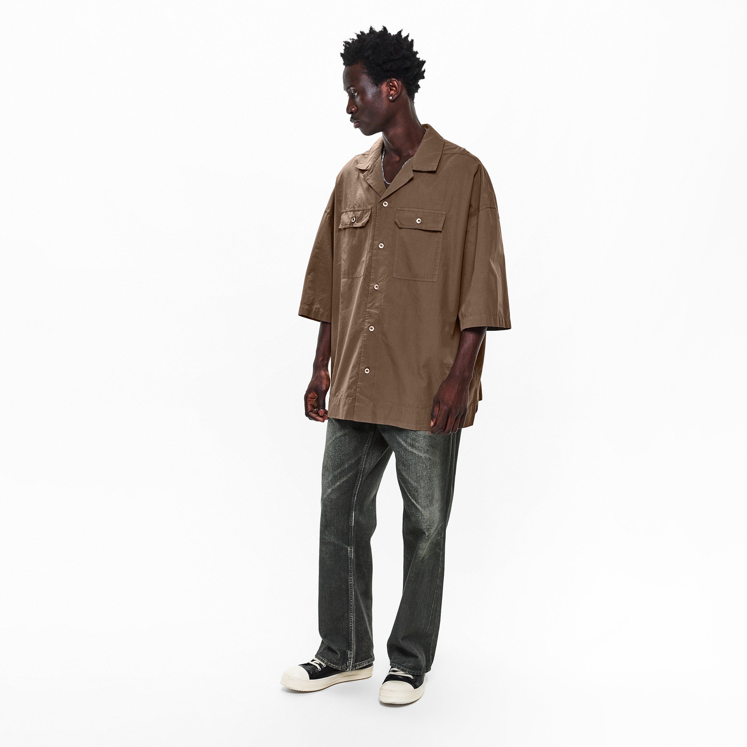 Dust - Rick Owens Drkshdw - Men's Short Sleeve Plain Shirt - 6
