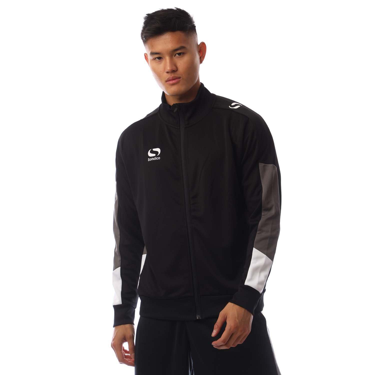 Black/Chrcl/Wht - Sondico - Men's Tracksuit Top - 1