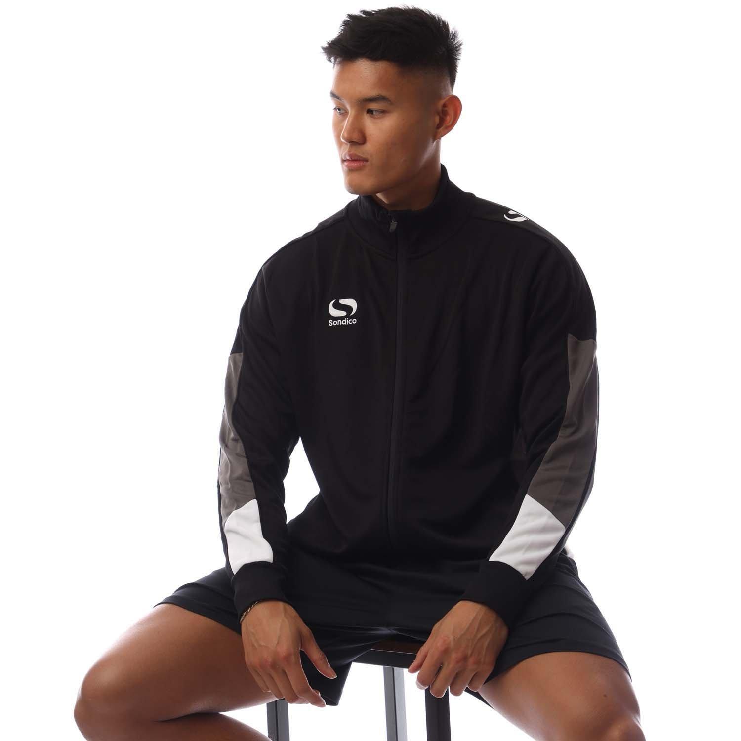 Black/Chrcl/Wht - Sondico - Tracksuit Top - 4