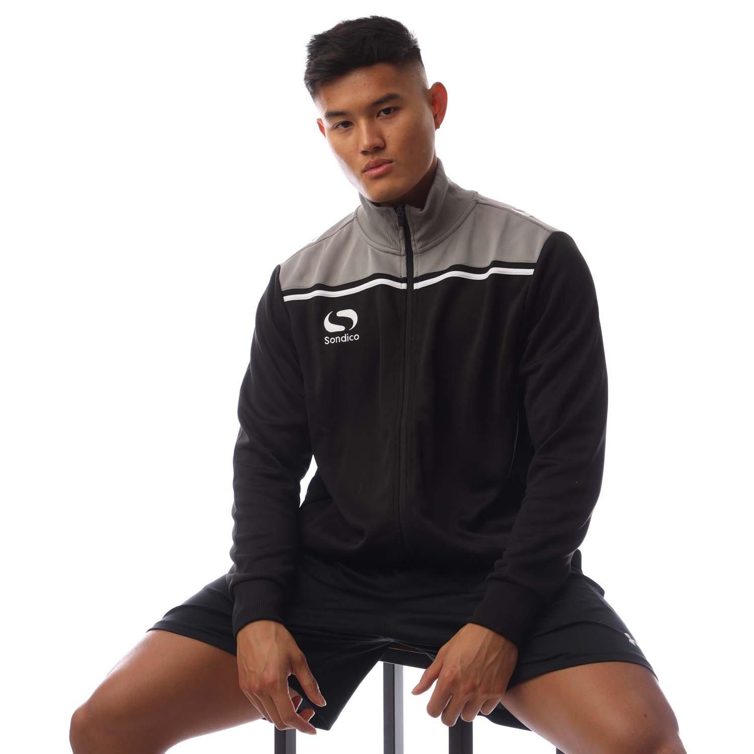 Black/Charcoal - Sondico - Tracksuit Top - 4