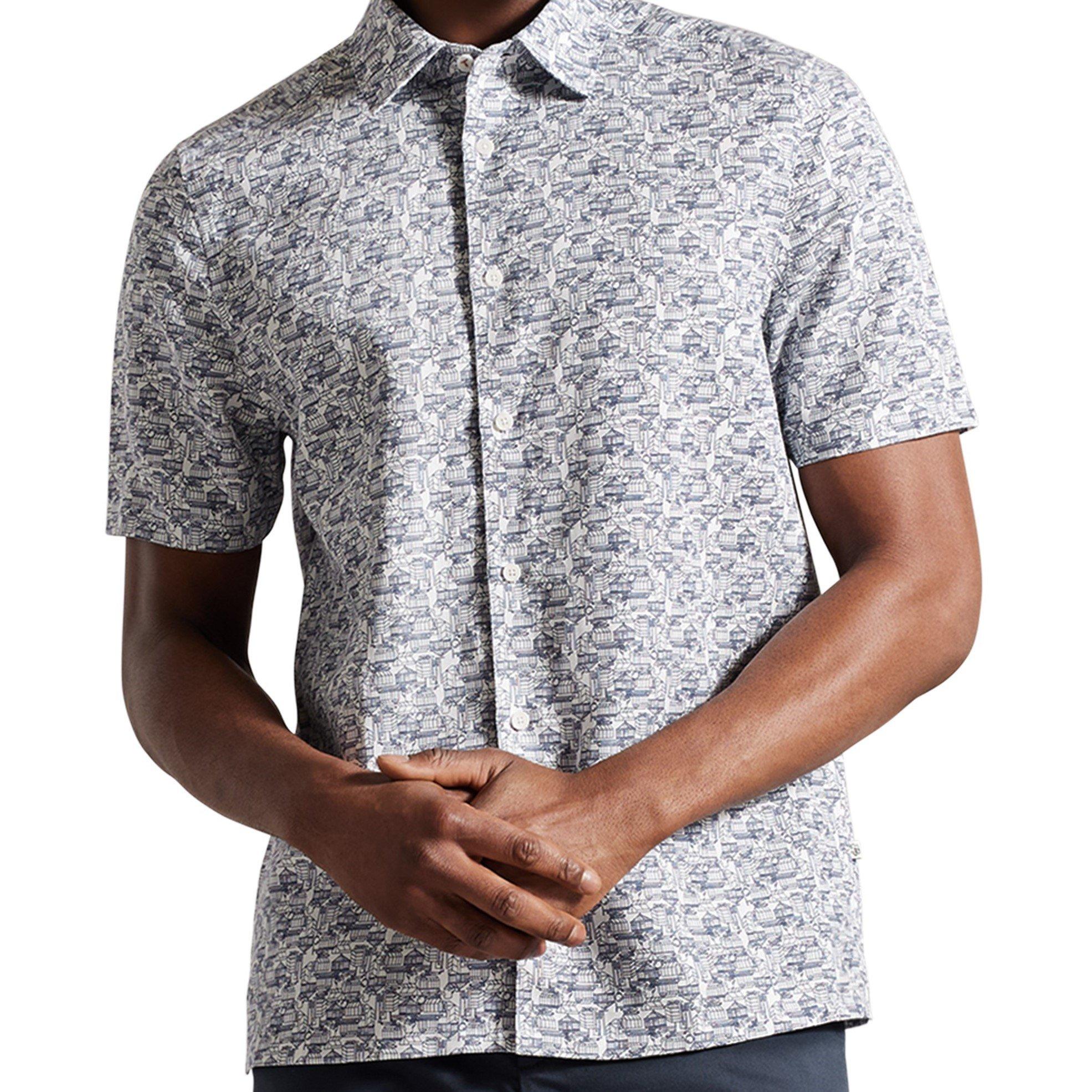 Lt-Blauw - Ted Baker - Laughy Short Sleeve Shirt - 2