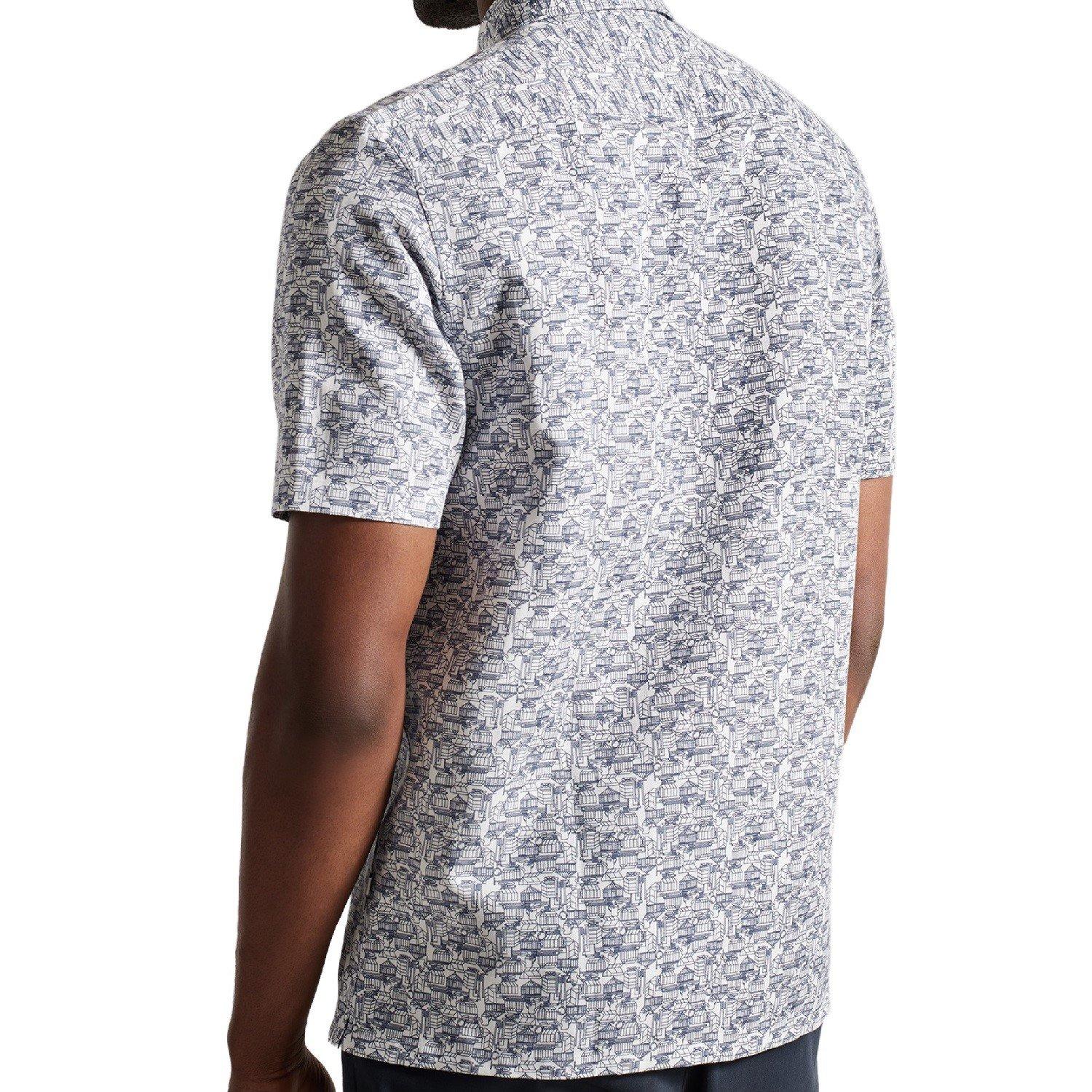 Lt-Blauw - Ted Baker - Laughy Short Sleeve Shirt - 3