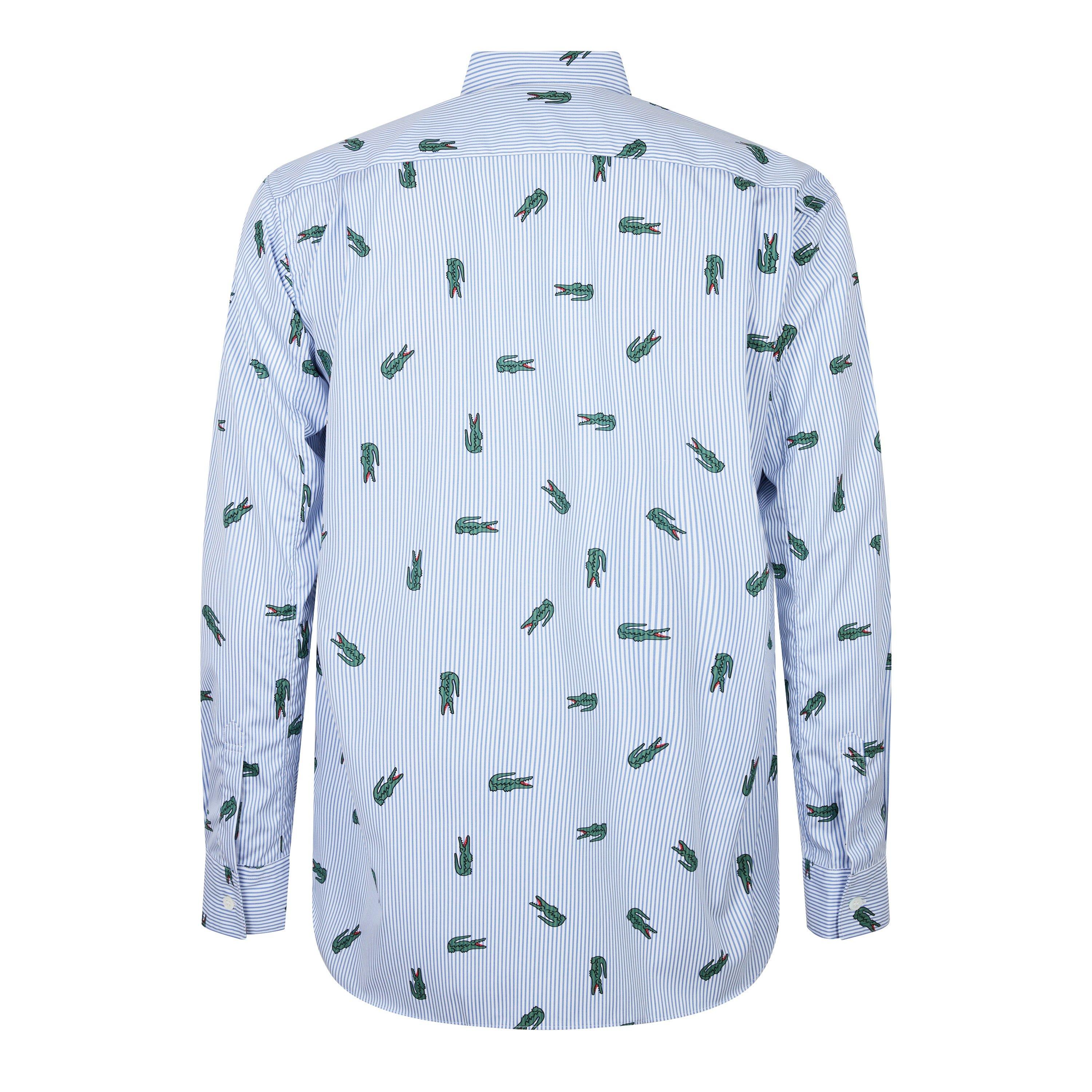 Comme des Garcons Shirt | X Lacoste Striped Croc Shirt