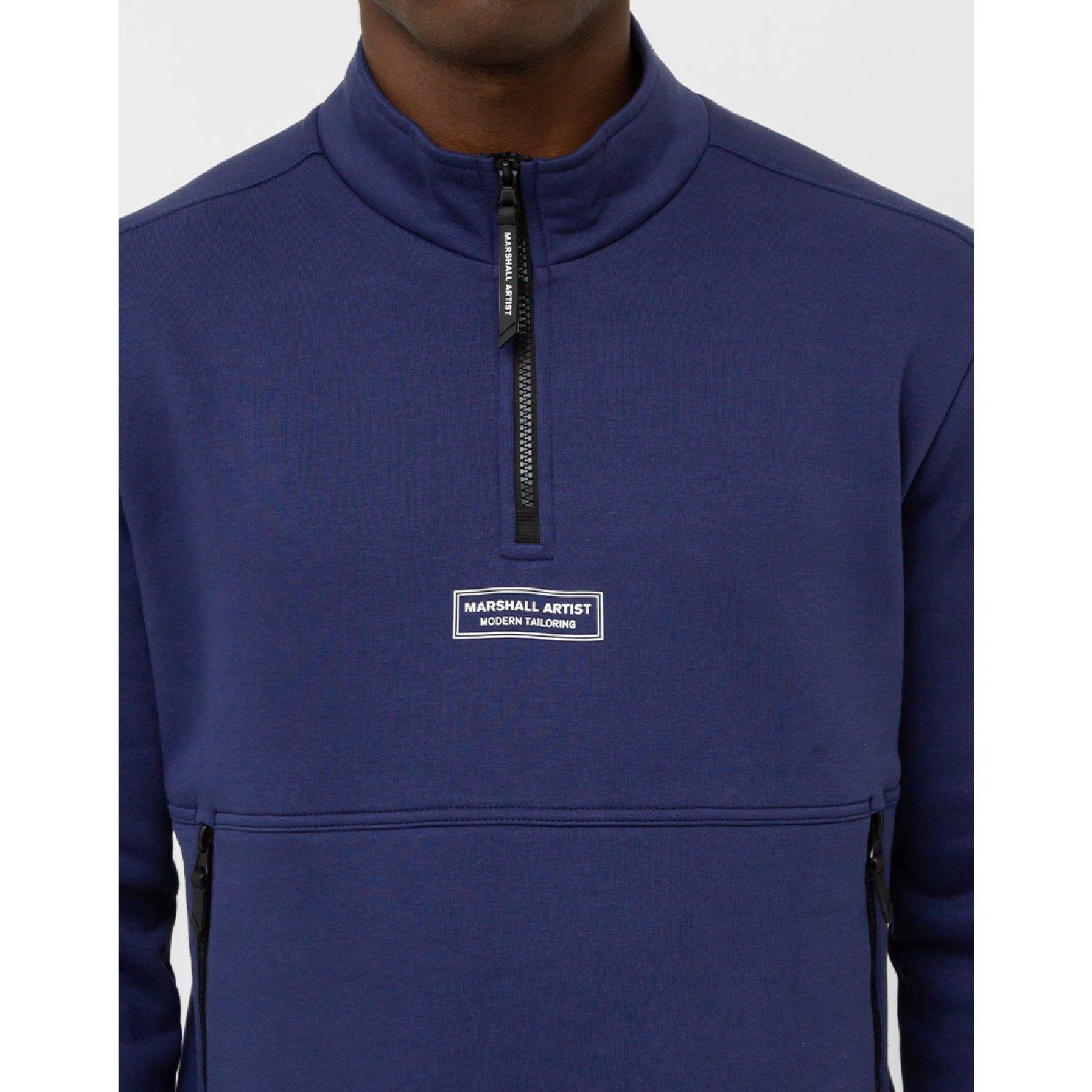 Monark Blå - Marshall Artist - Siren Quarter-Zip Fleece - 7