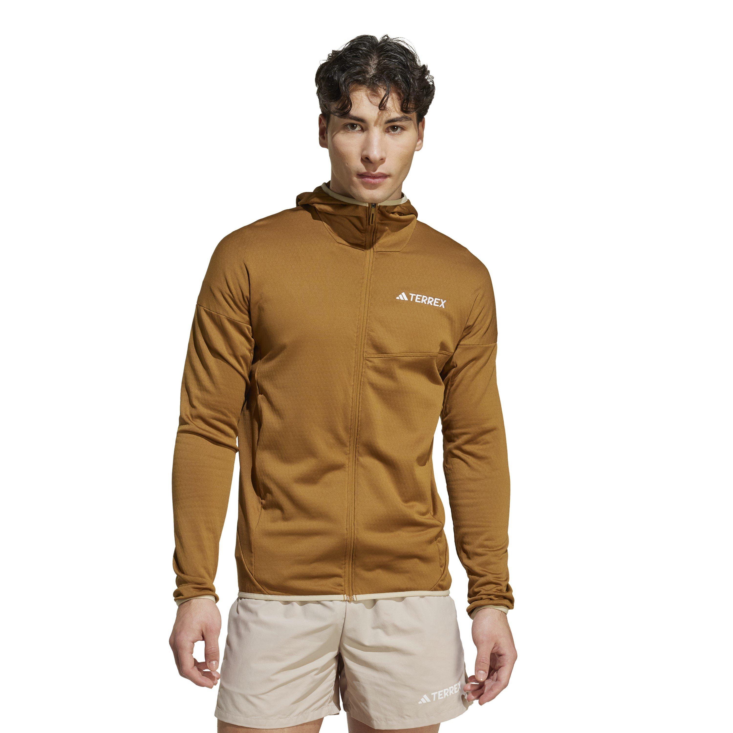 Brončana/Savanna - adidas - quarter Zip Fleece - 2