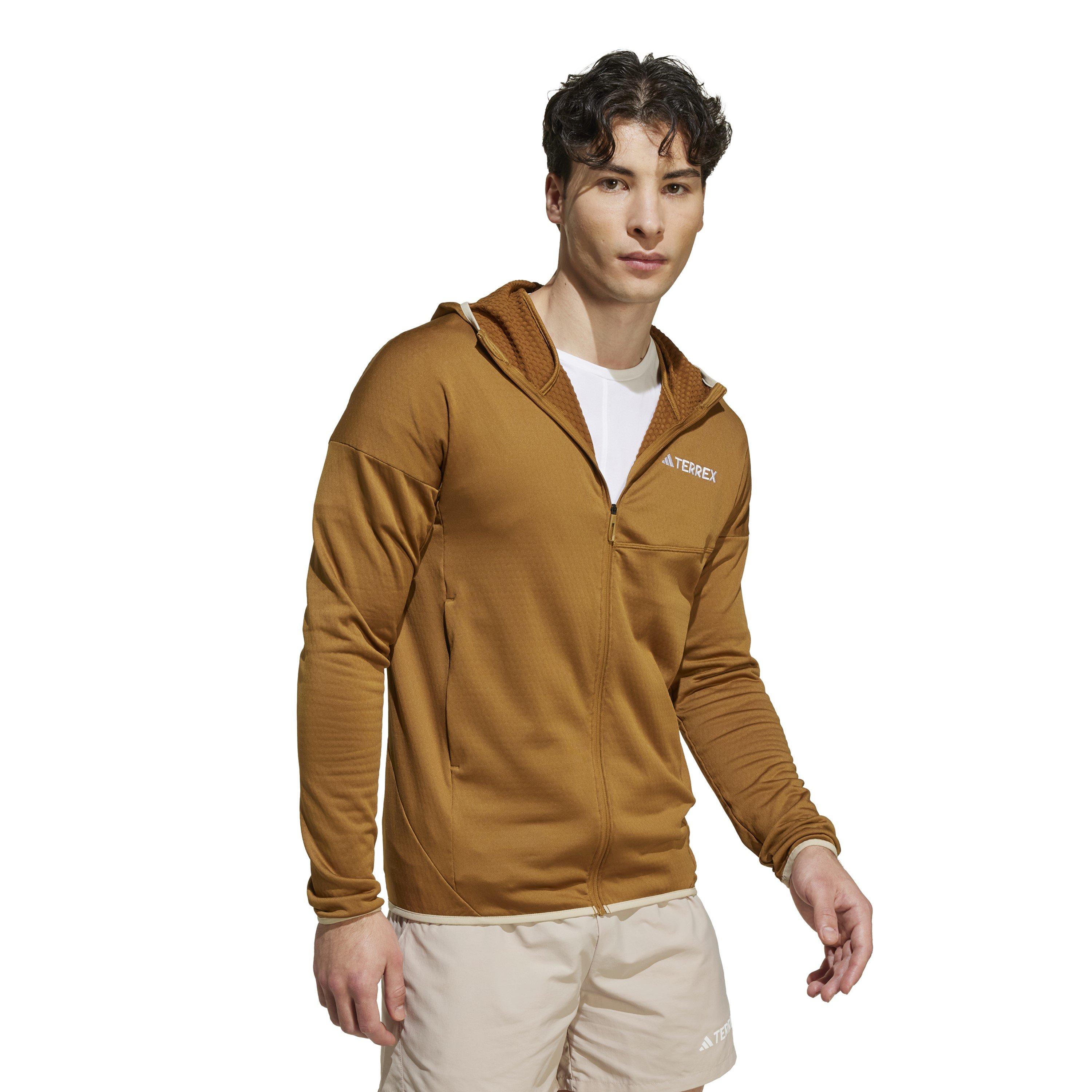 Brončana/Savanna - adidas - quarter Zip Fleece - 6