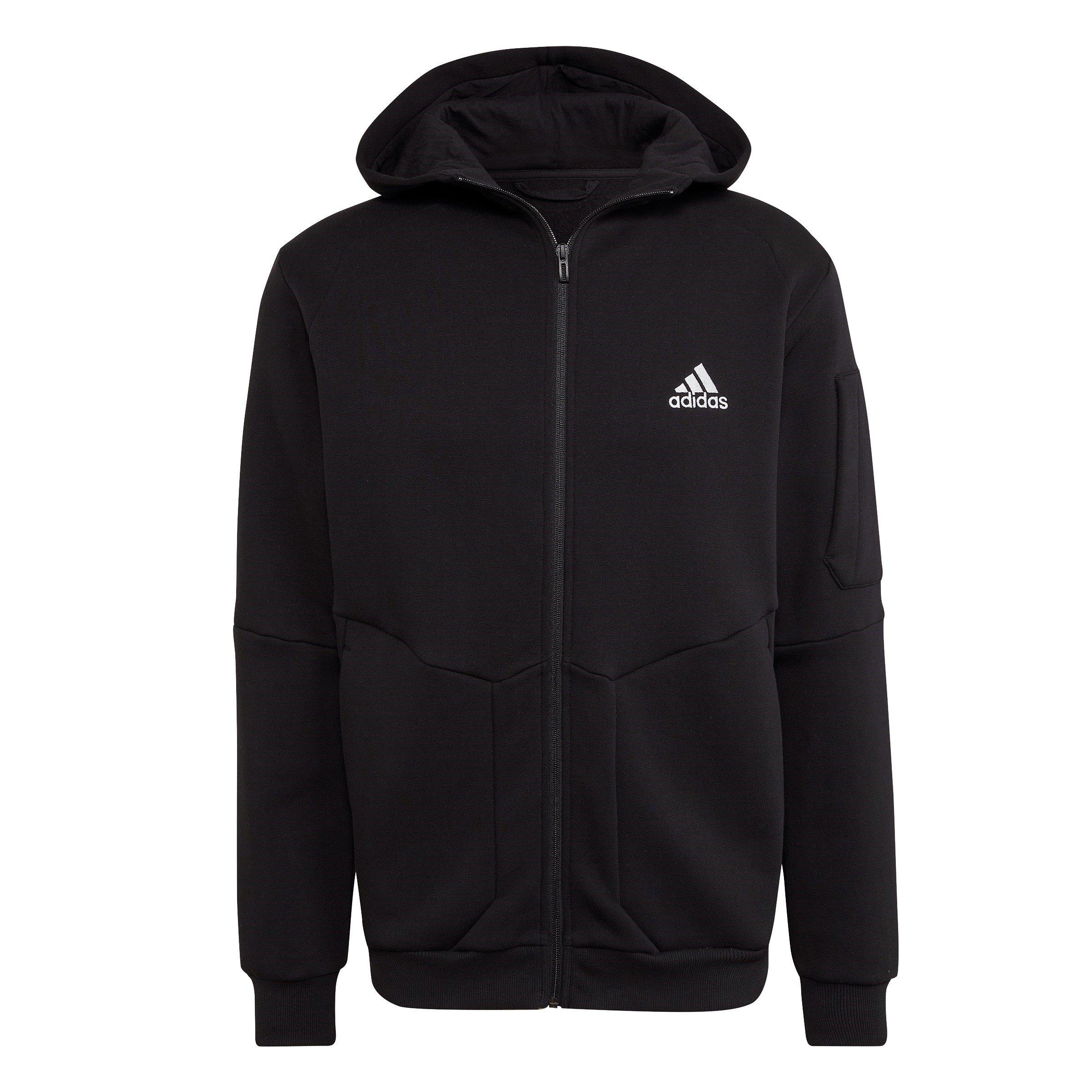 Adidas men's post game fleece full zip hoodie hotsell