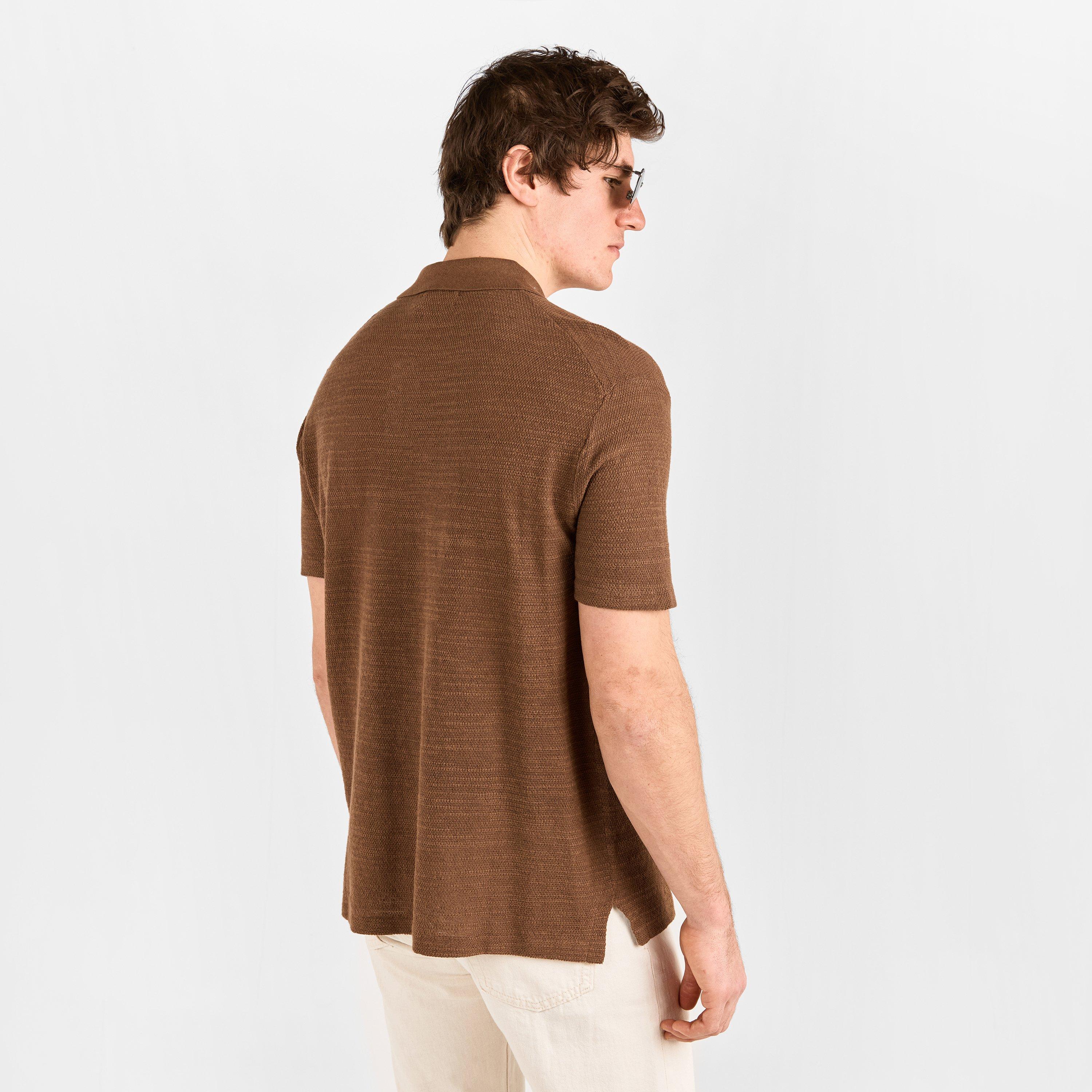 Fall Brown - Polo Ralph Lauren - Men's Short-Sleeve Plain Shirt - 4