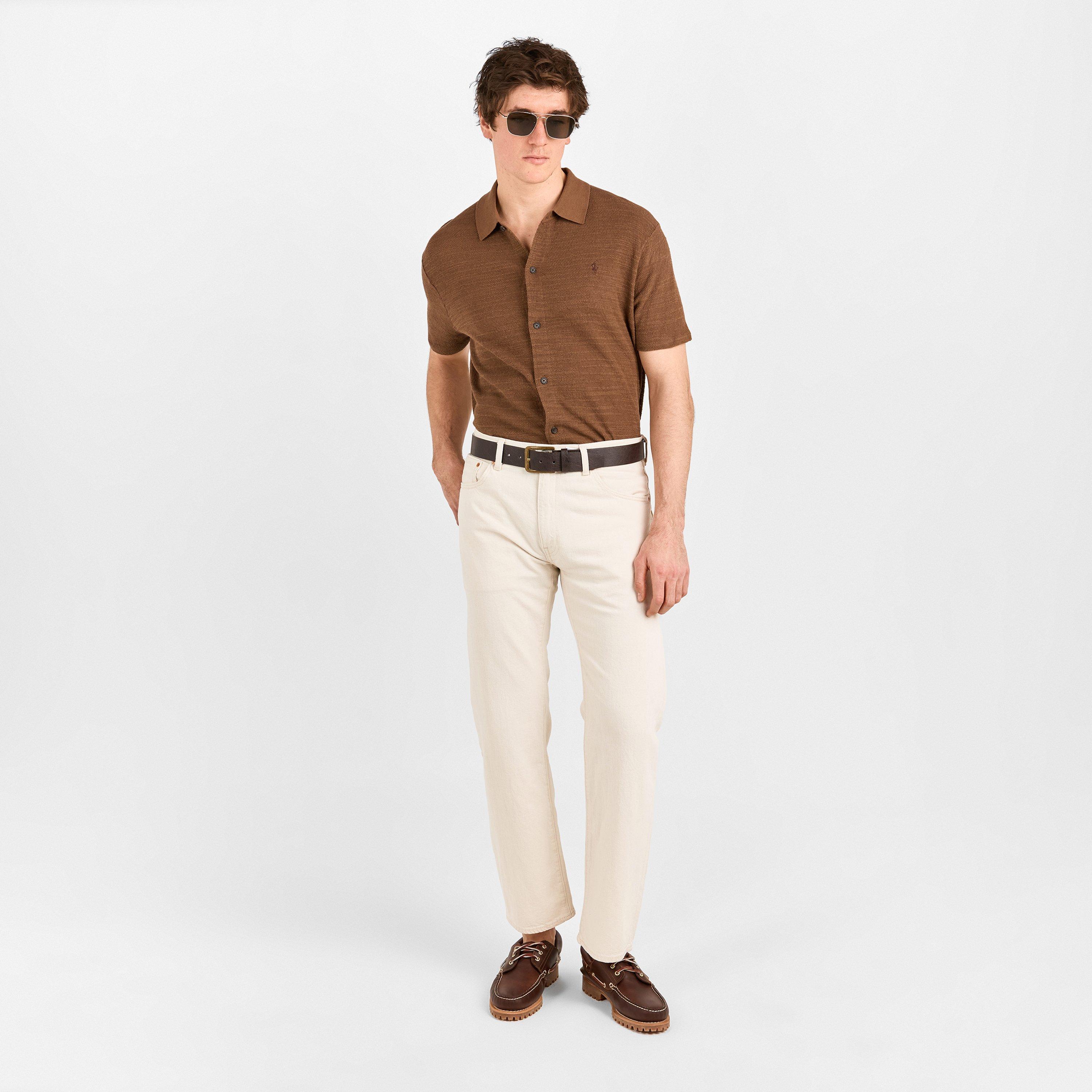 Fall Brown - Polo Ralph Lauren - Men's Short-Sleeve Plain Shirt - 6