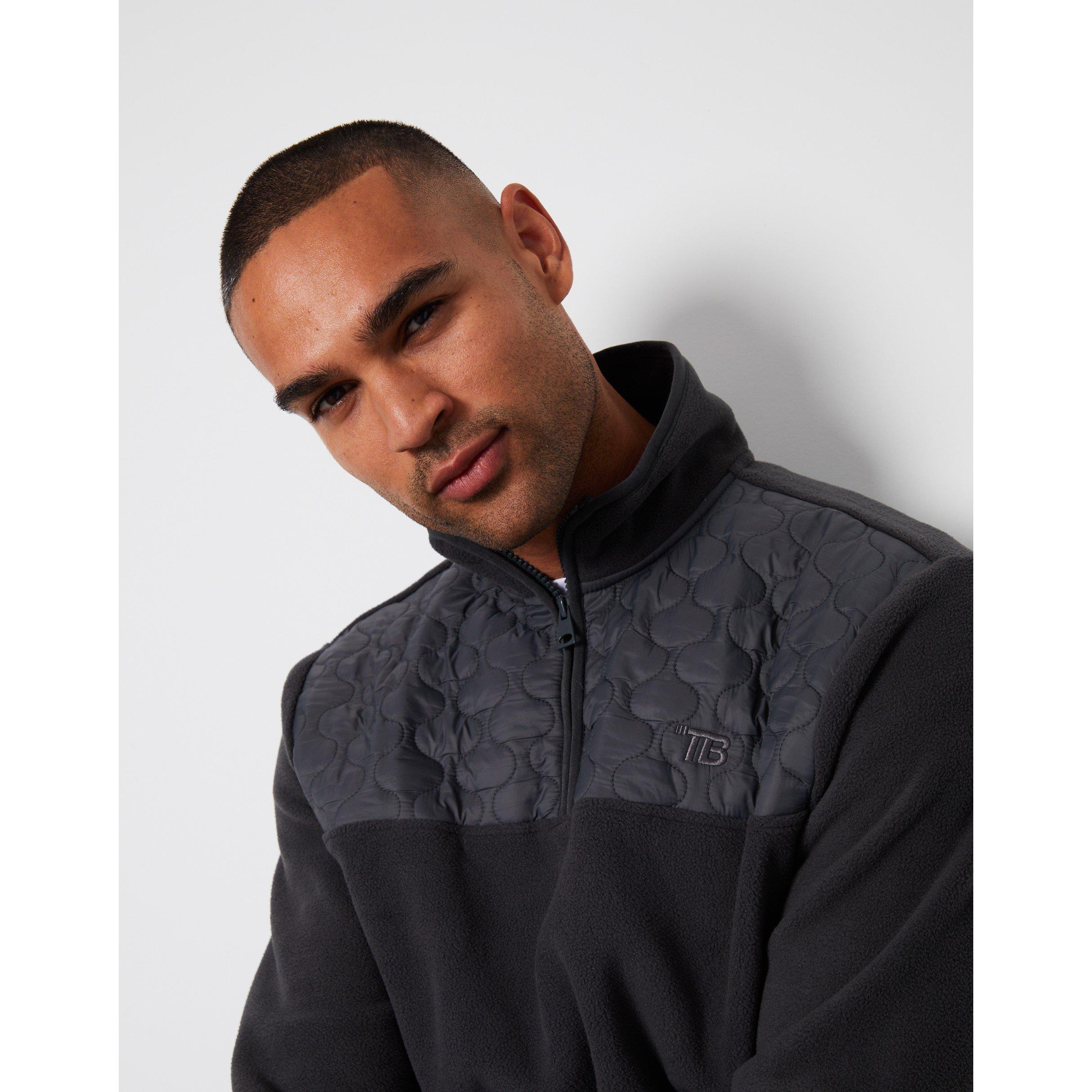 Charcoal - Threadbare - Pedro quarter Zip Sn62 - 4