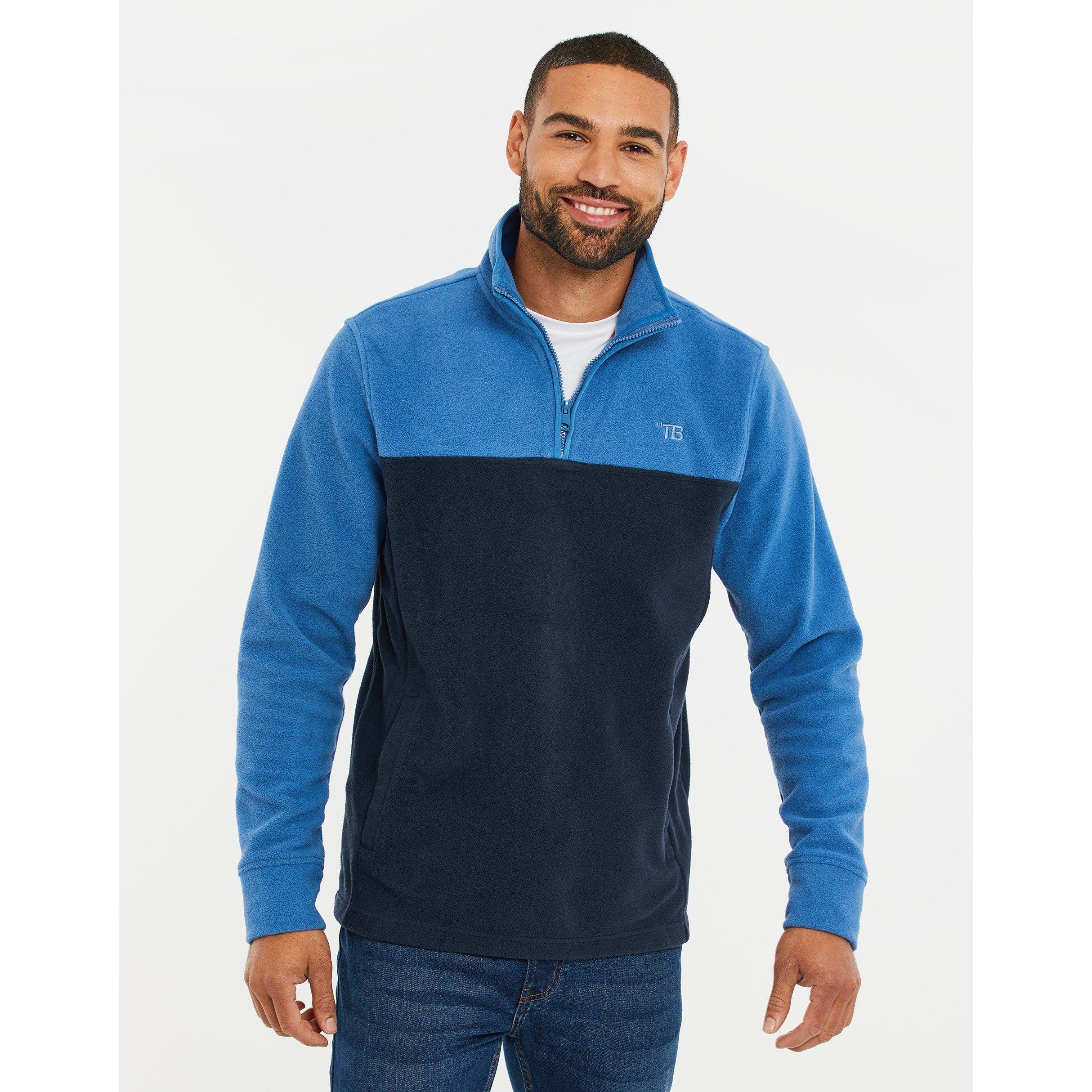 Cobalt/Navy - Threadbare - Men's TB Wham 1/4 Zip Fleece - 1