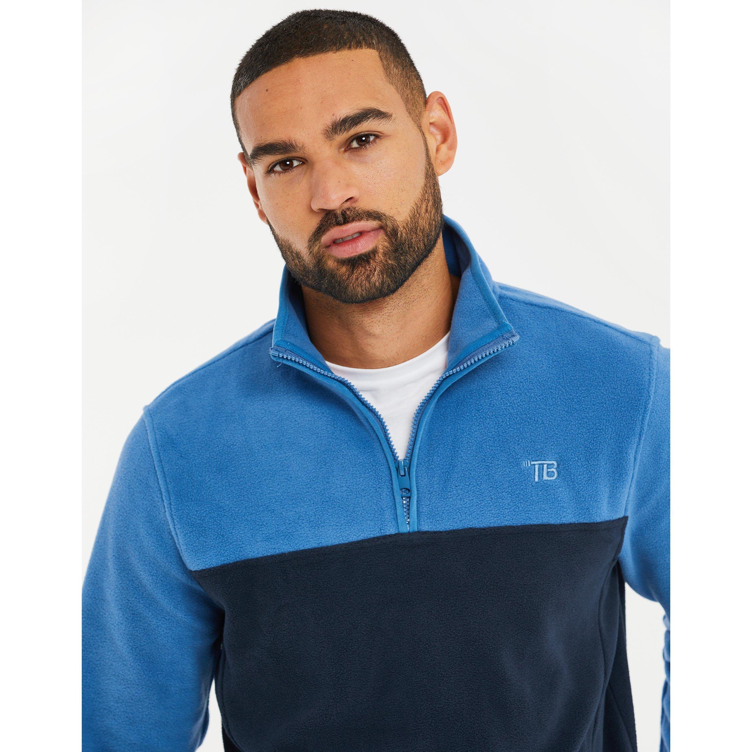 Cobalt/Navy - Threadbare - Wham quarter Zip Sn62 - 4