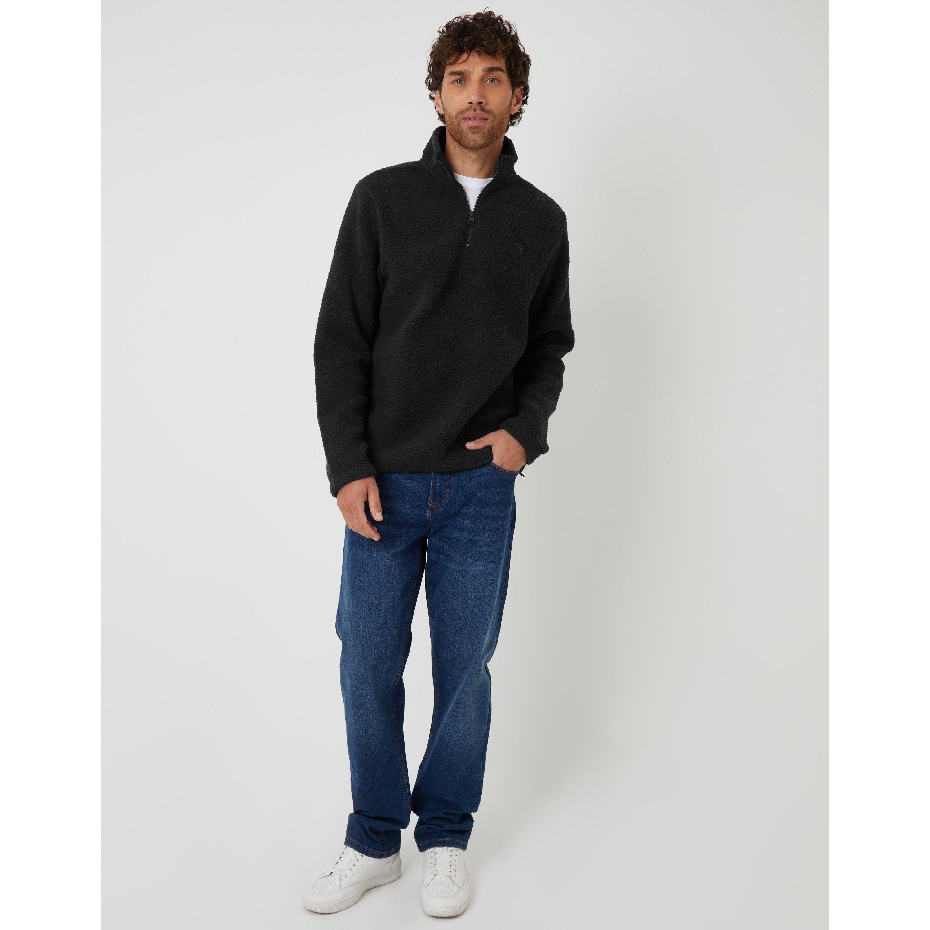 Black - Threadbare - Token quarter Zip Sn62 - 2