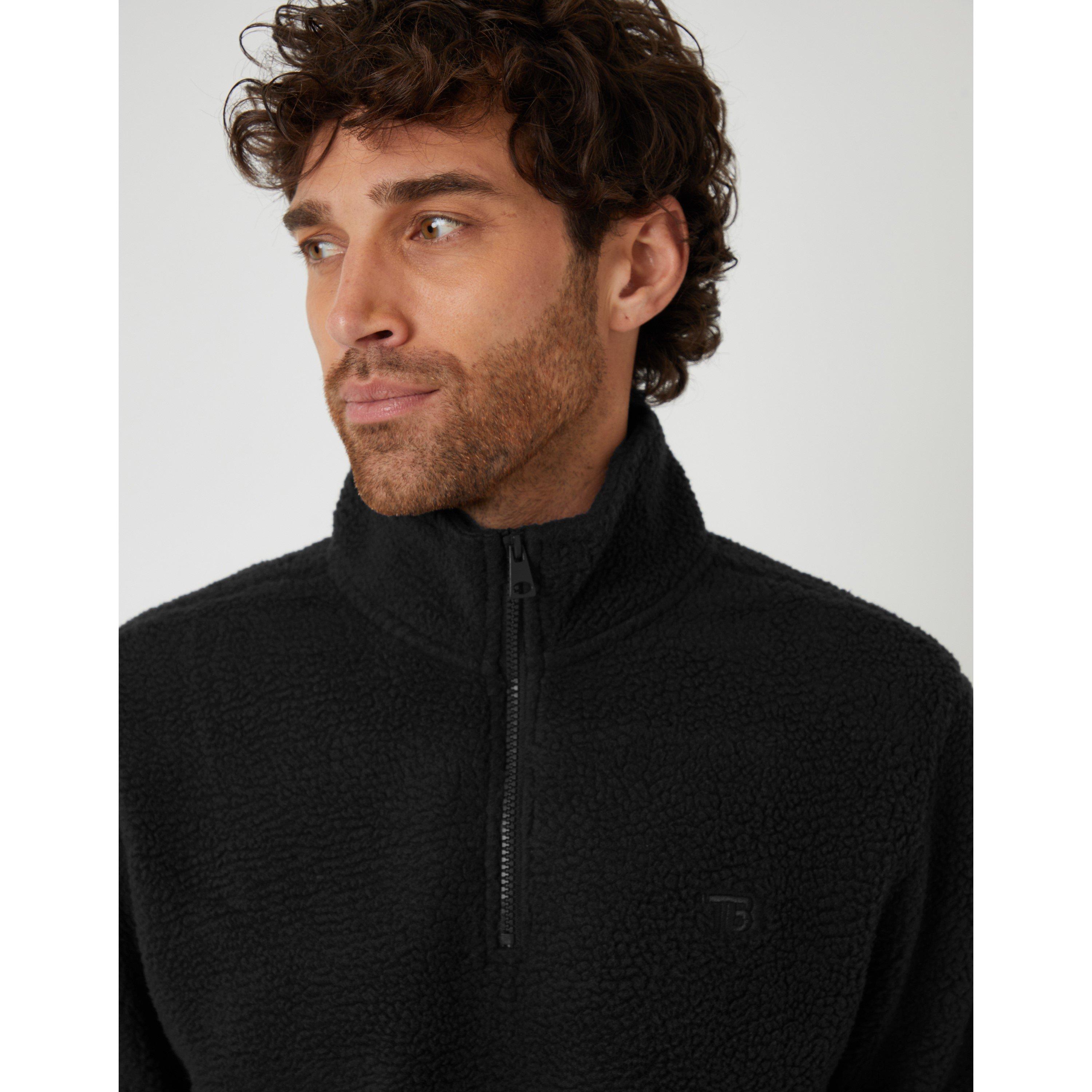 Black - Threadbare - Token quarter Zip Sn62 - 4