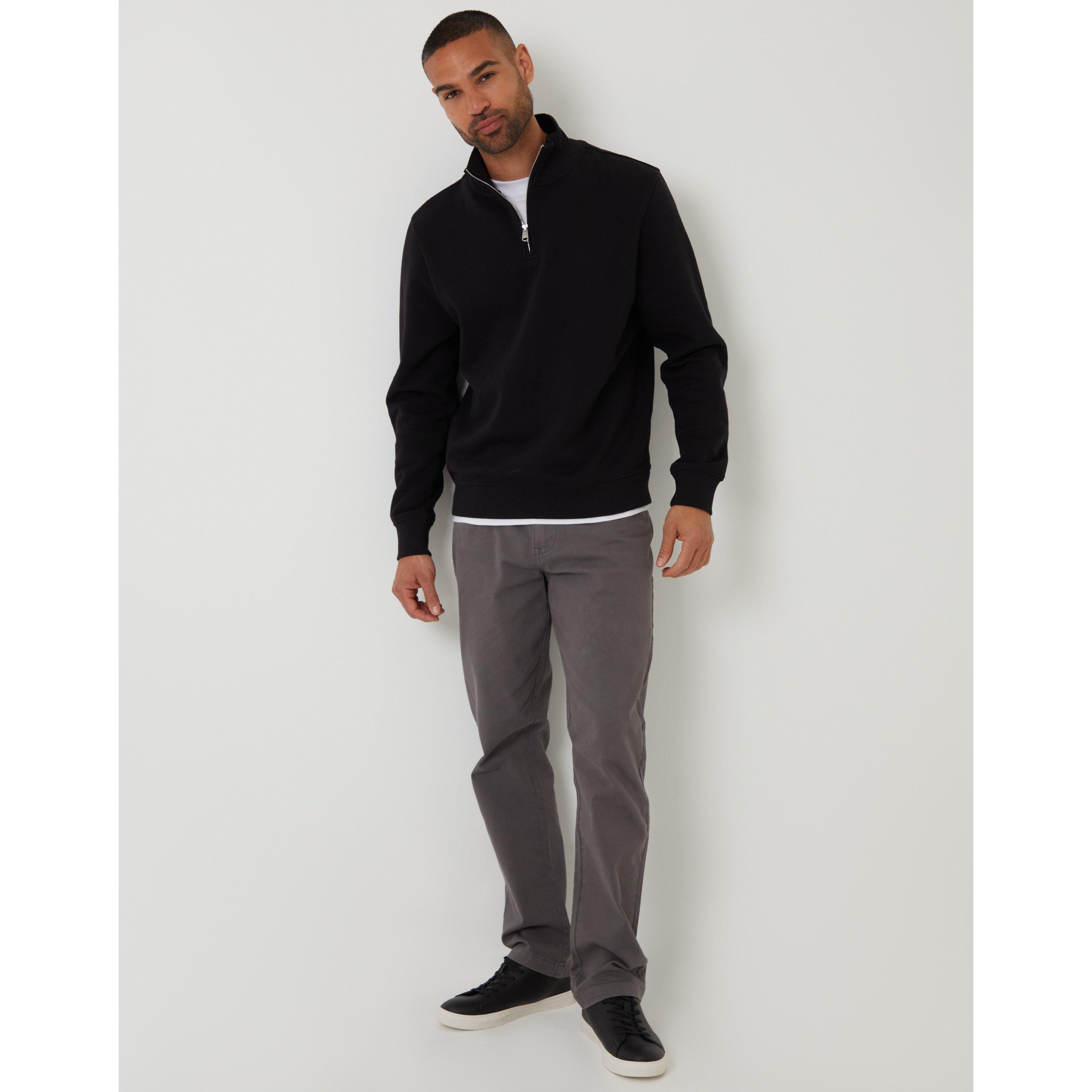 Zwart - Threadbare - Men's TB Surrey Quarter Zip Fleece - 2