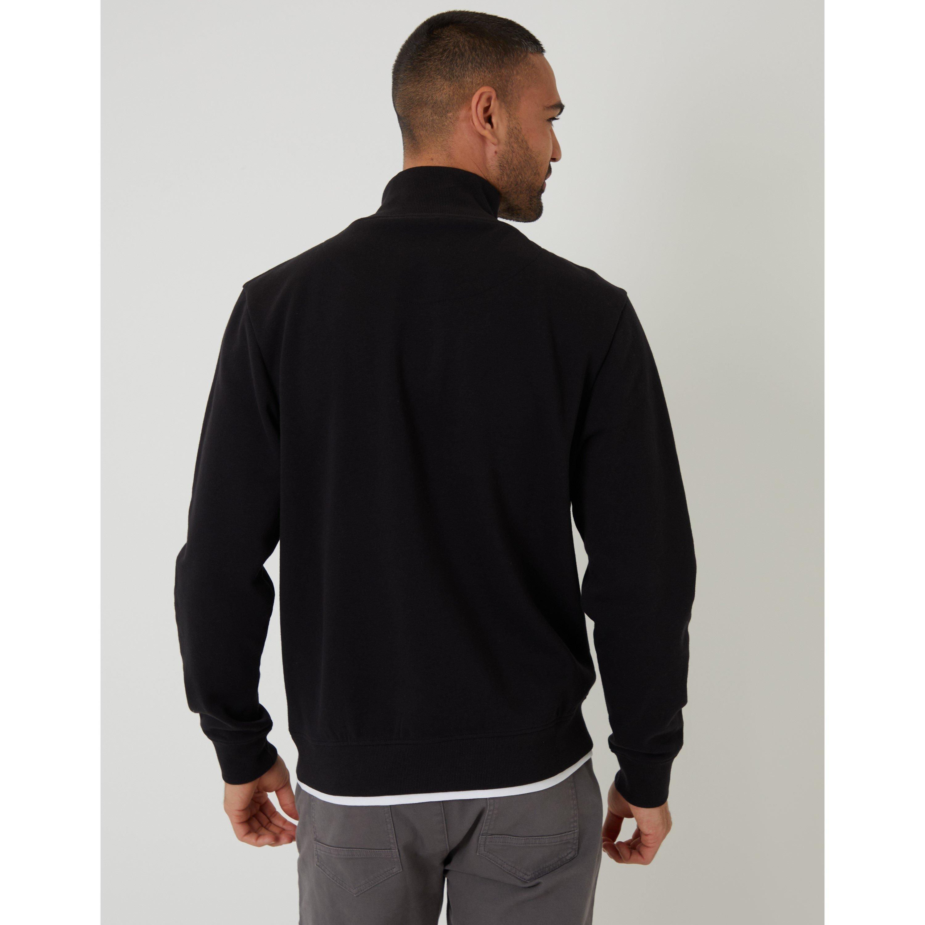 Zwart - Threadbare - Men's TB Surrey Quarter Zip Fleece - 3