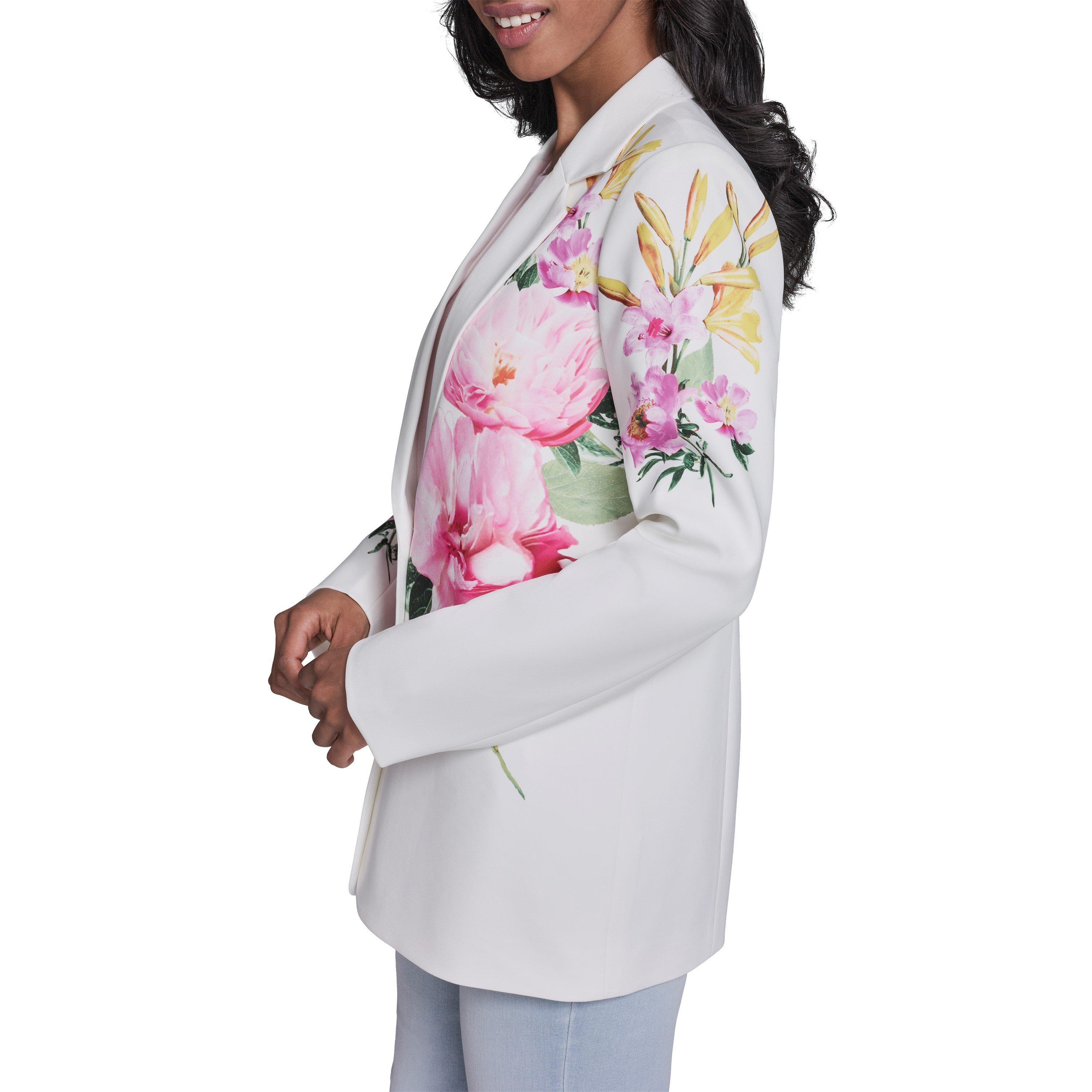 White/Floral - Karl Lagerfeld - Women's Sportswear Blazer - 2