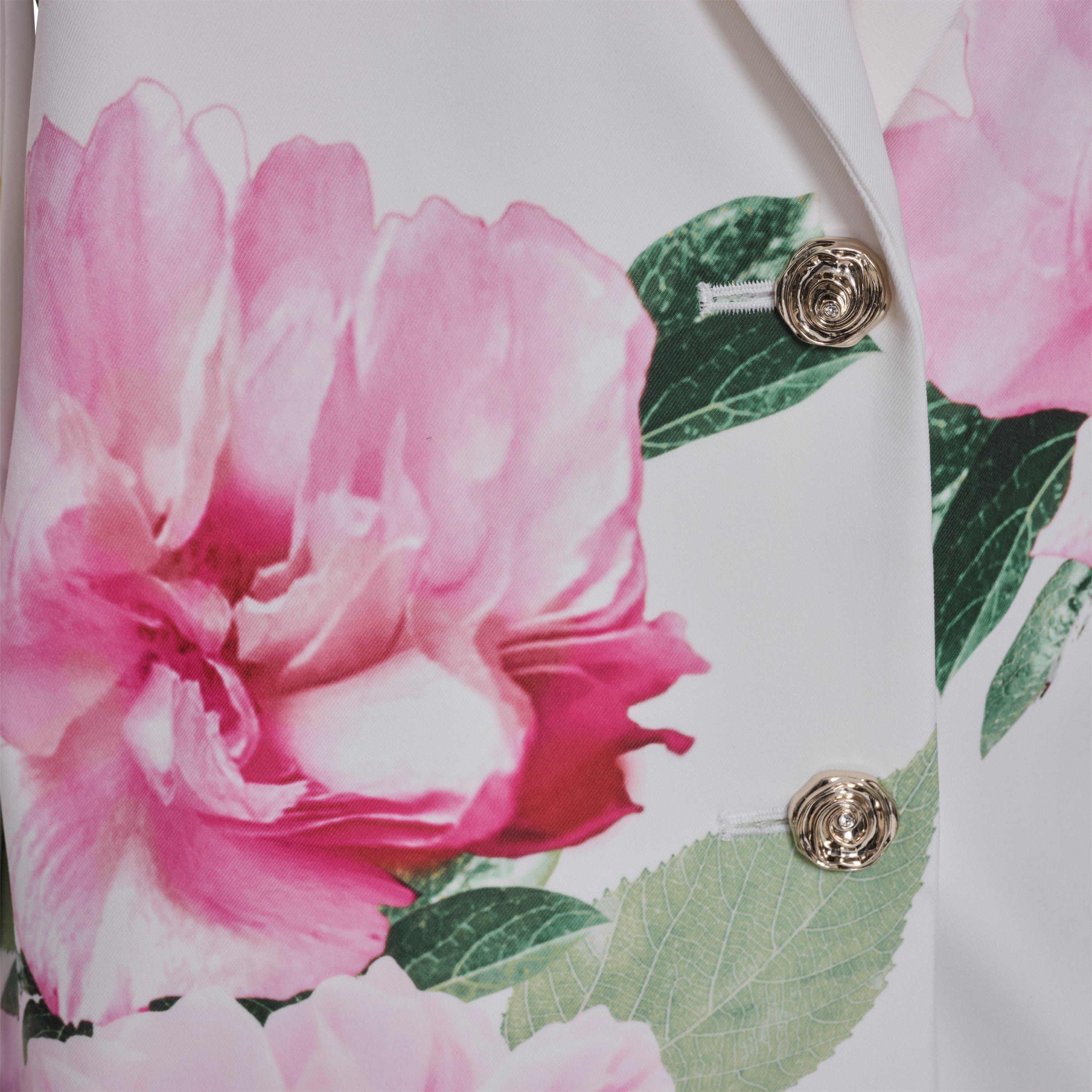 White/Floral - Karl Lagerfeld - Women's Sportswear Blazer - 5