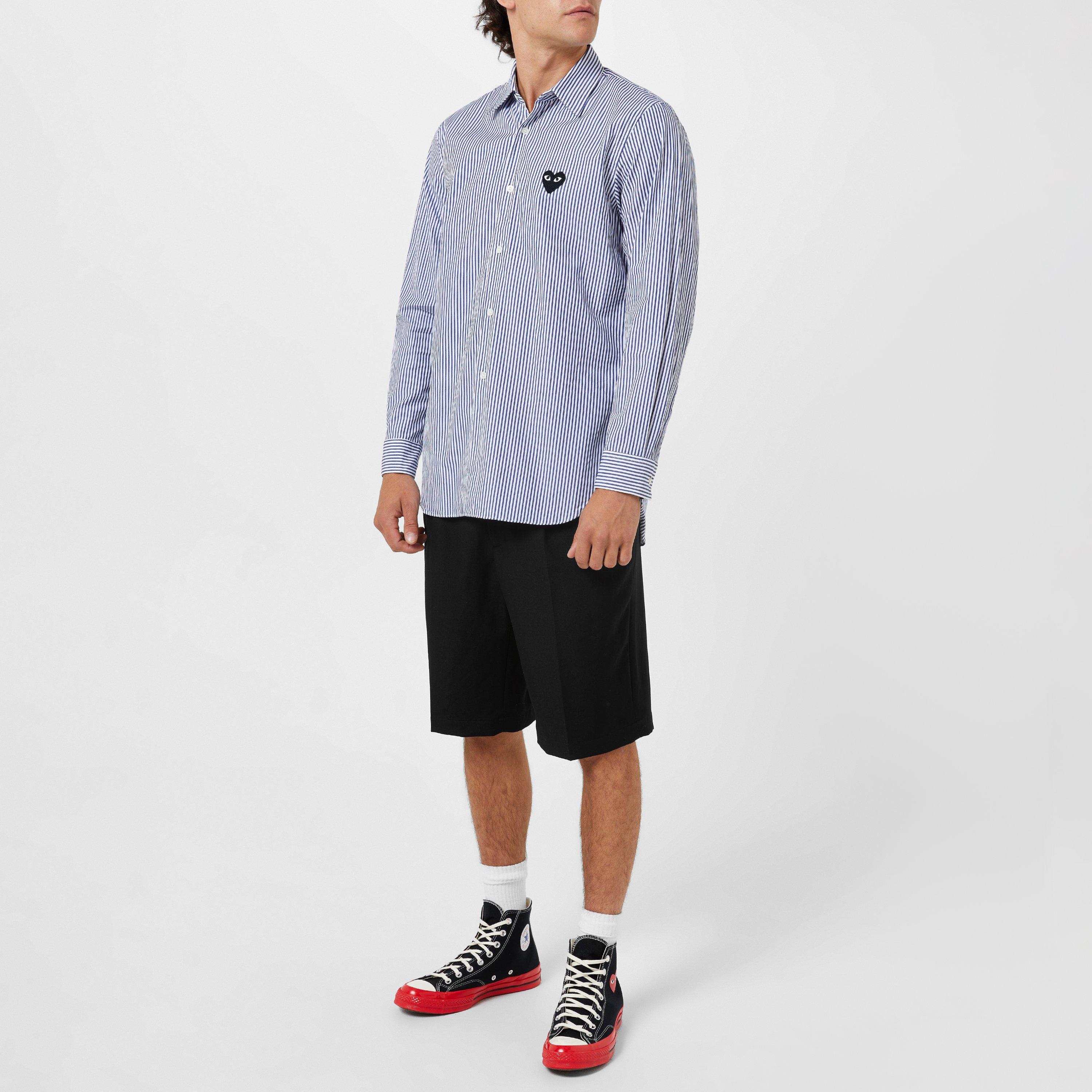 Stripe 1 - Comme des Garcons PLAY - Striped Long Sleeve Shirt - 2