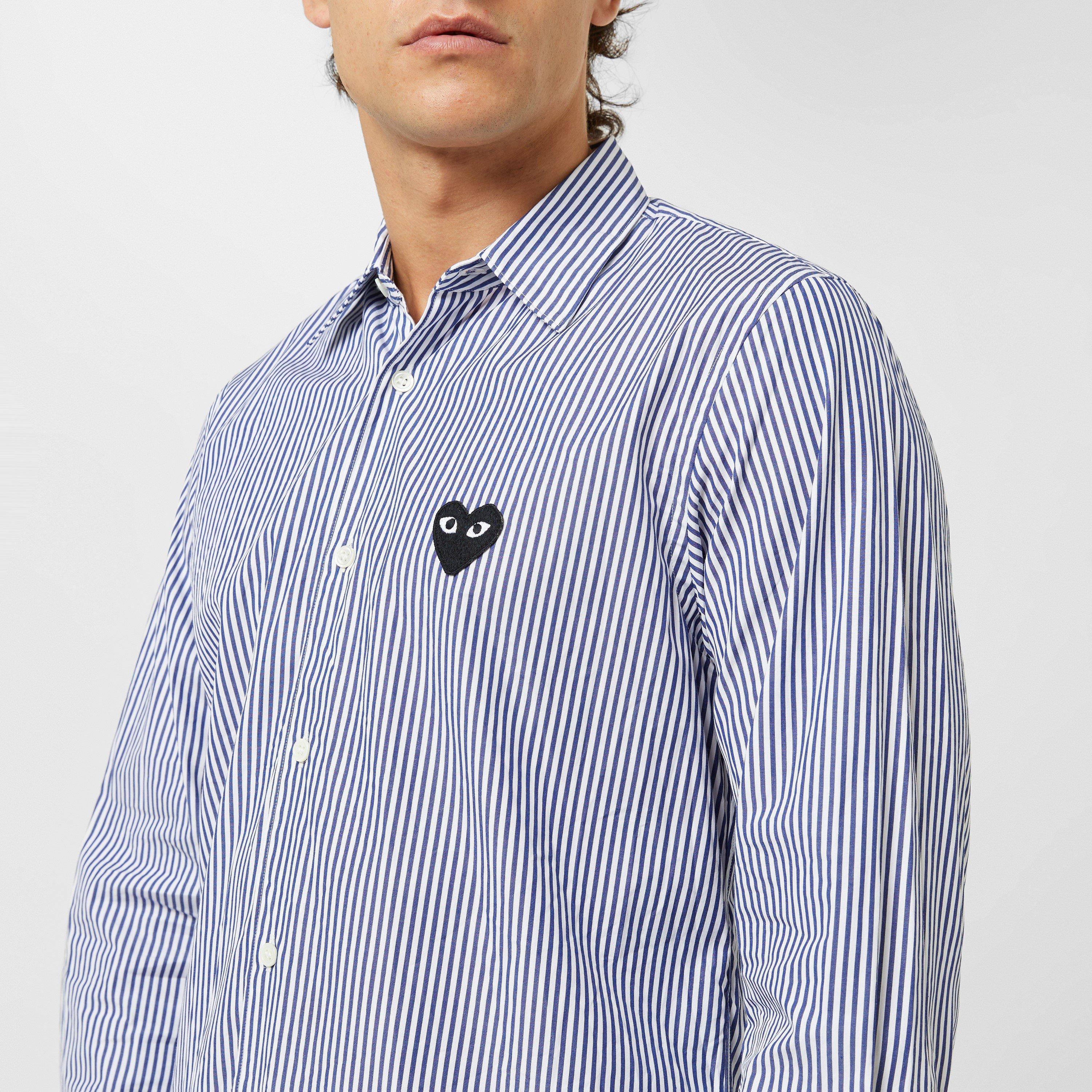 PLAY COMME des GARÇONS Lサイズ ストライプシャツ PLAY COMME des GARÇONS ストライプシャツ L