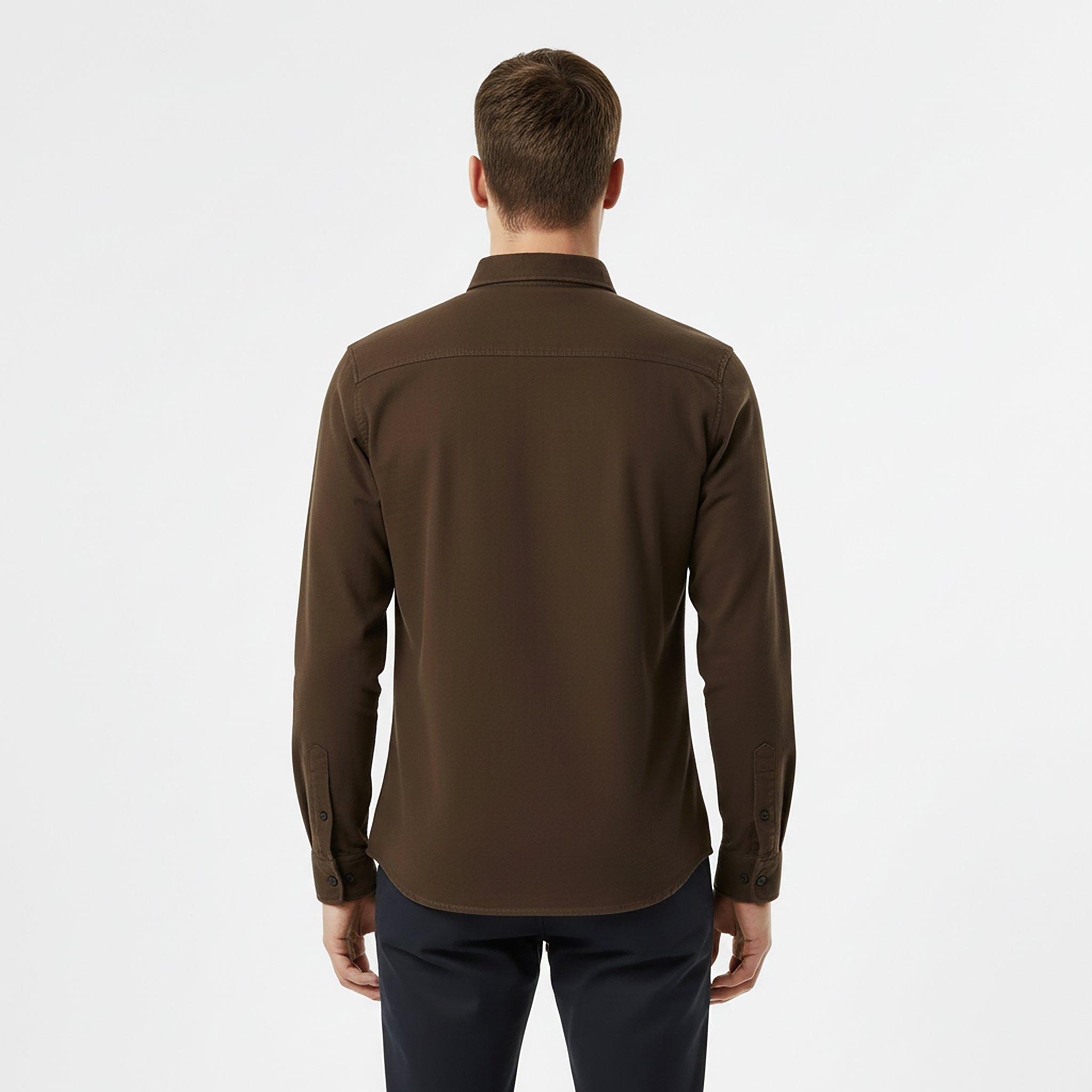 Chocolade - Jack Wills - Plain Flannel Shirt Mens - 4