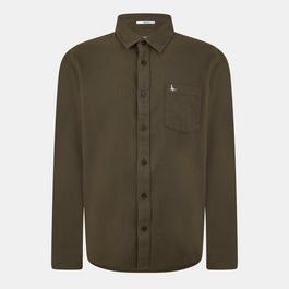 Jack Wills Plain Flannel Shirt Mens