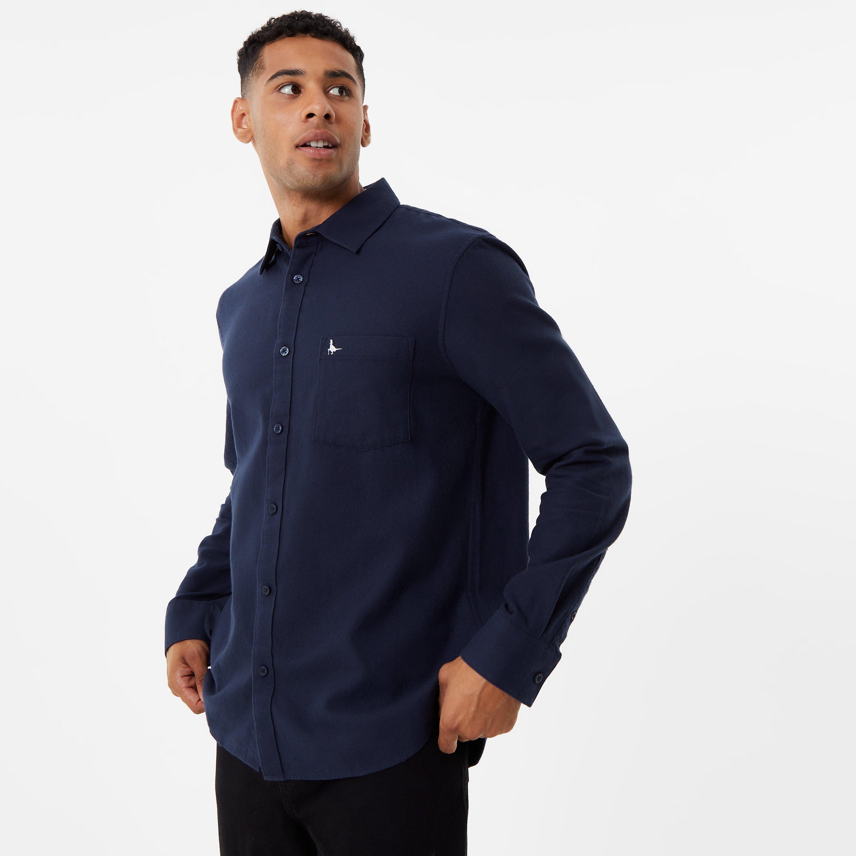 Lyle Q Zip Pulover Sn99 - Jack Wills - Plain Flannel Shirt Mens - 1
