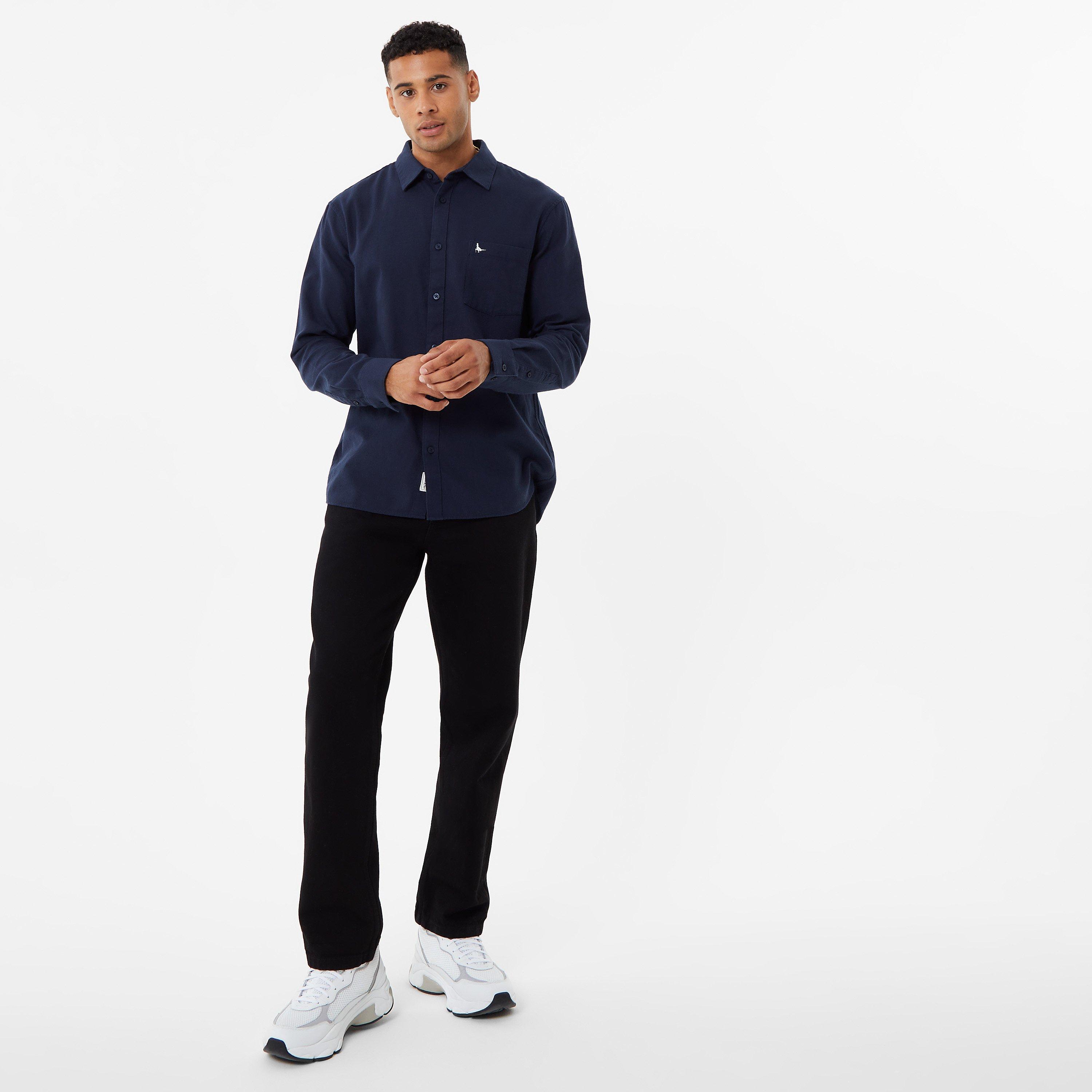 Lyle Q Zip Pulover Sn99 - Jack Wills - Plain Flannel Shirt Mens - 4
