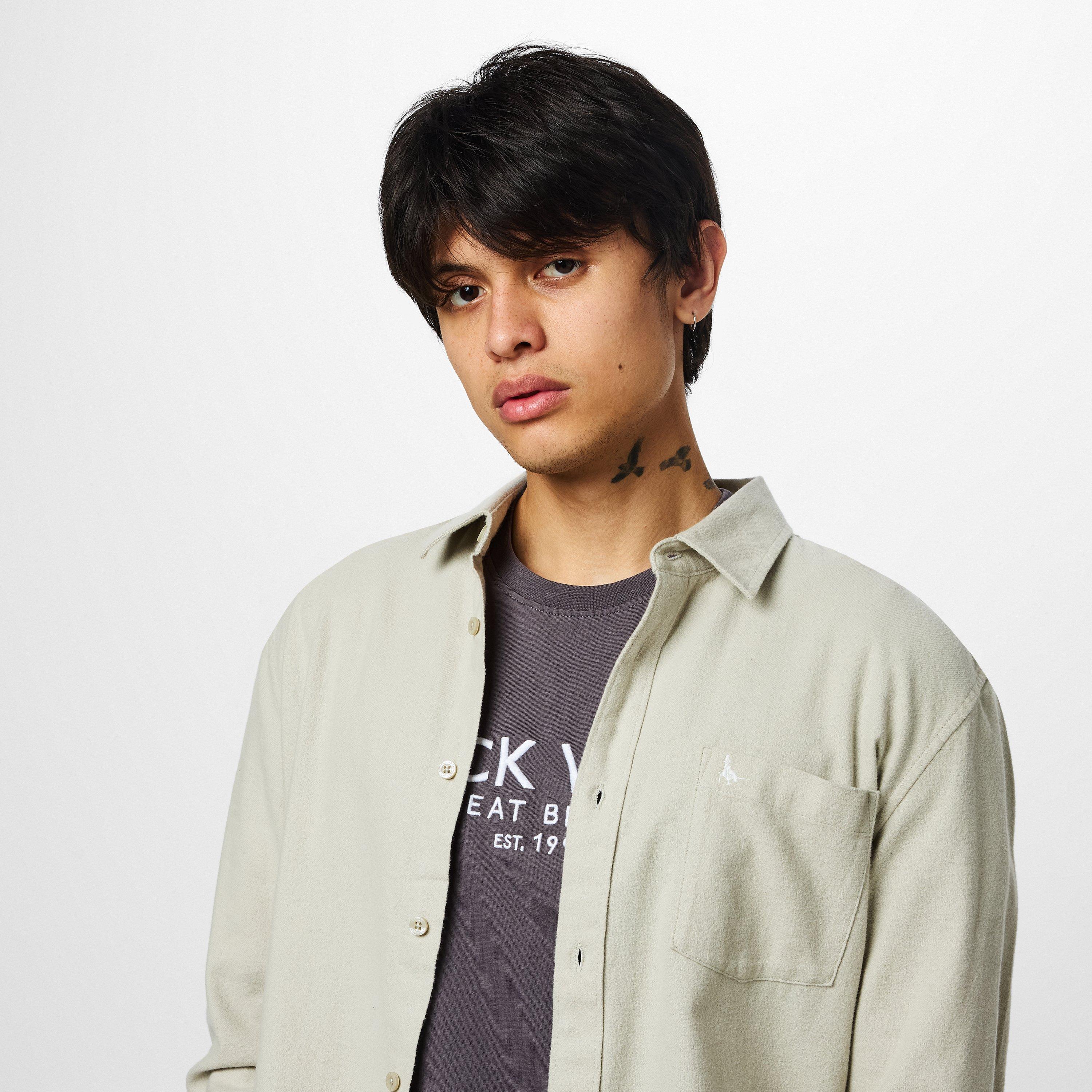 Willow - Jack Wills - Plain Flannel Shirt Mens - 4